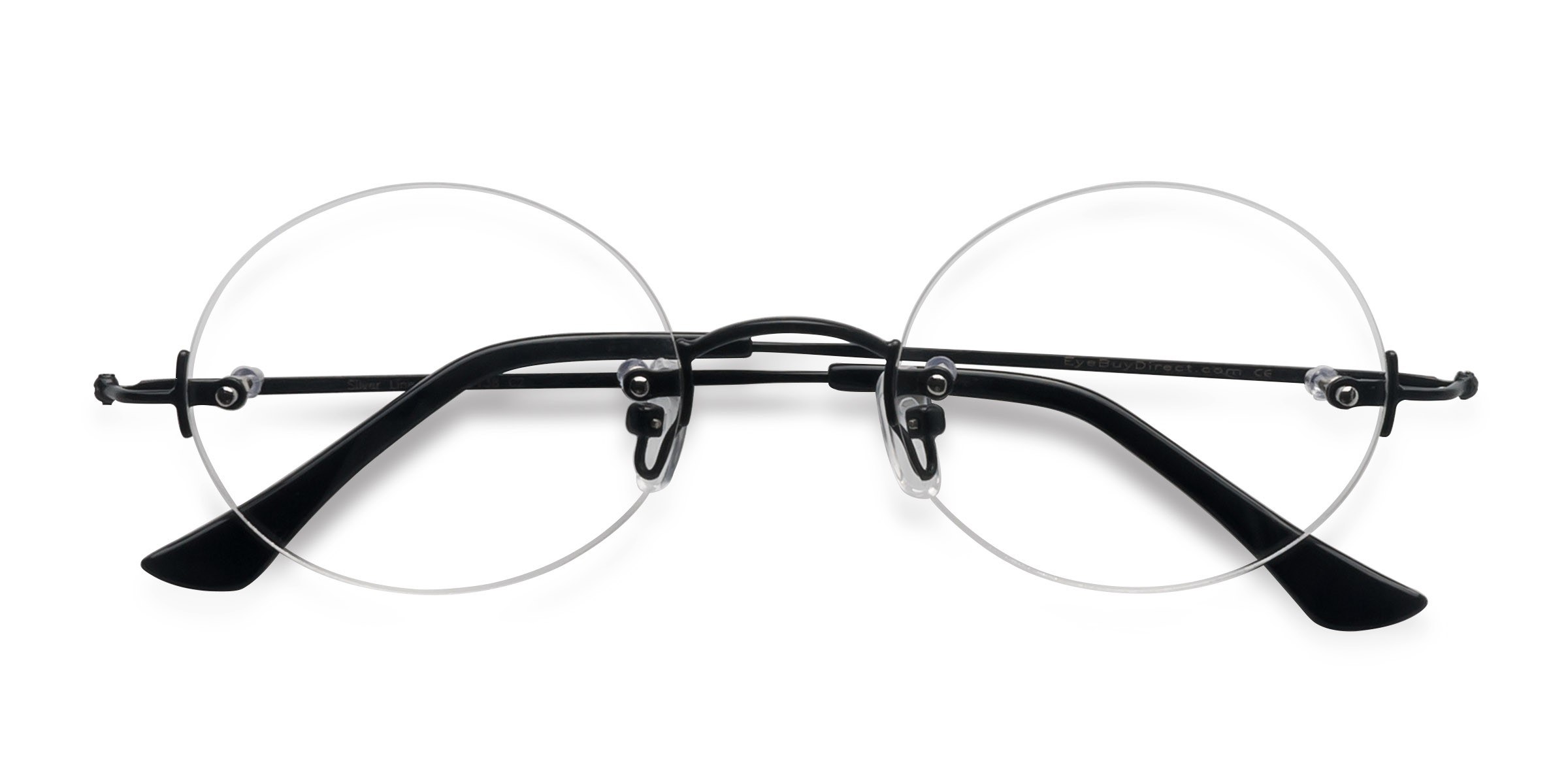 Black Silver Line -  Metal Eyeglasses