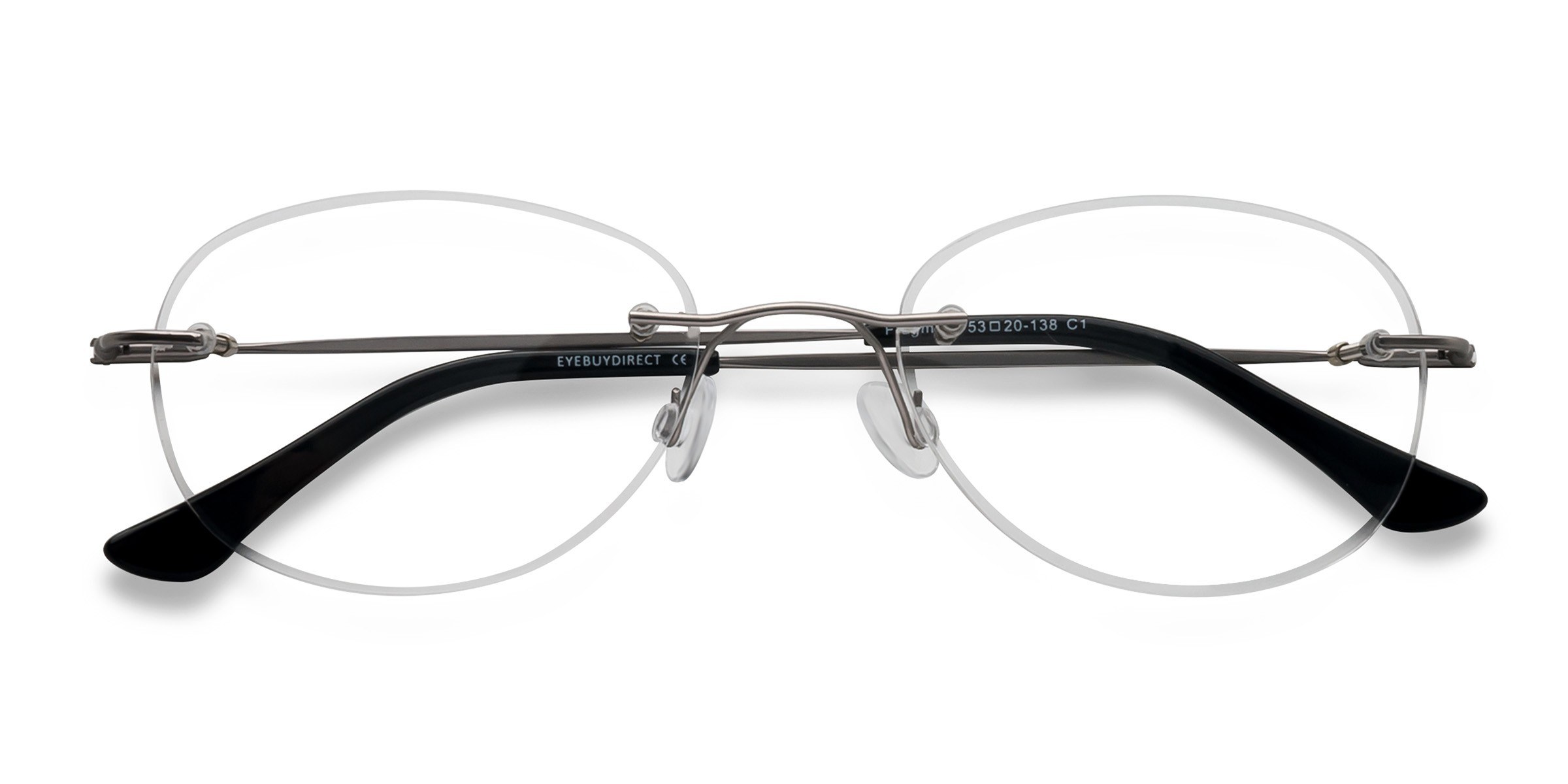 Argenté Fragment -  Métal Lunettes de vue