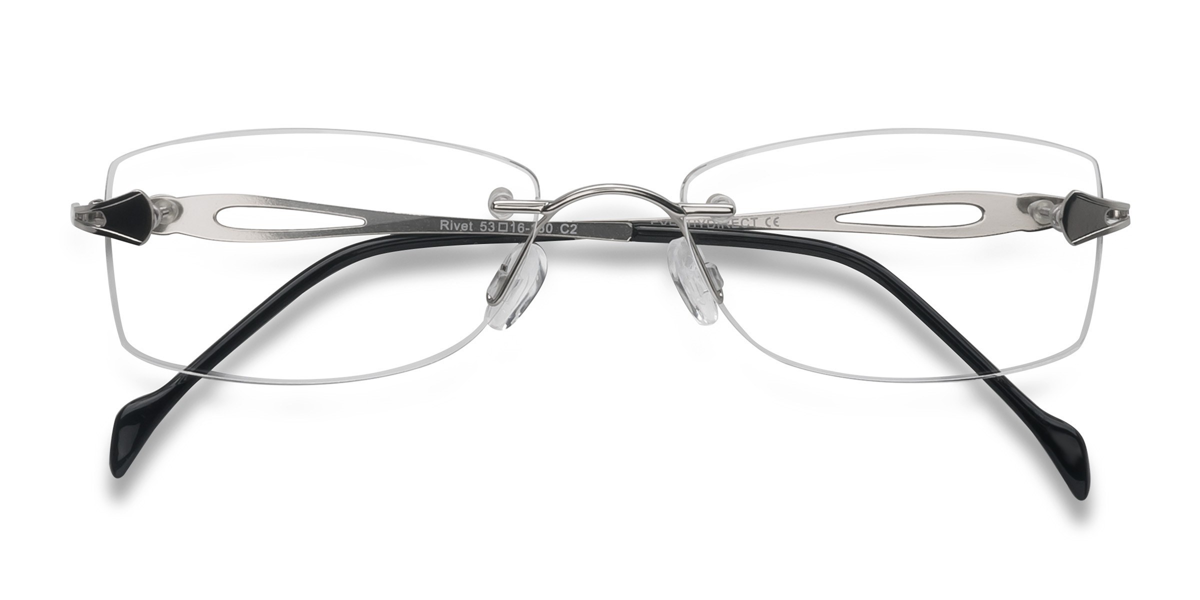 Silver Rivet -  Metal Eyeglasses