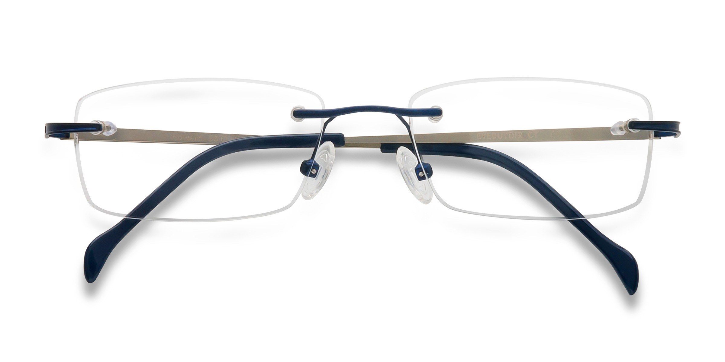 Navy Howard -  Metal Eyeglasses