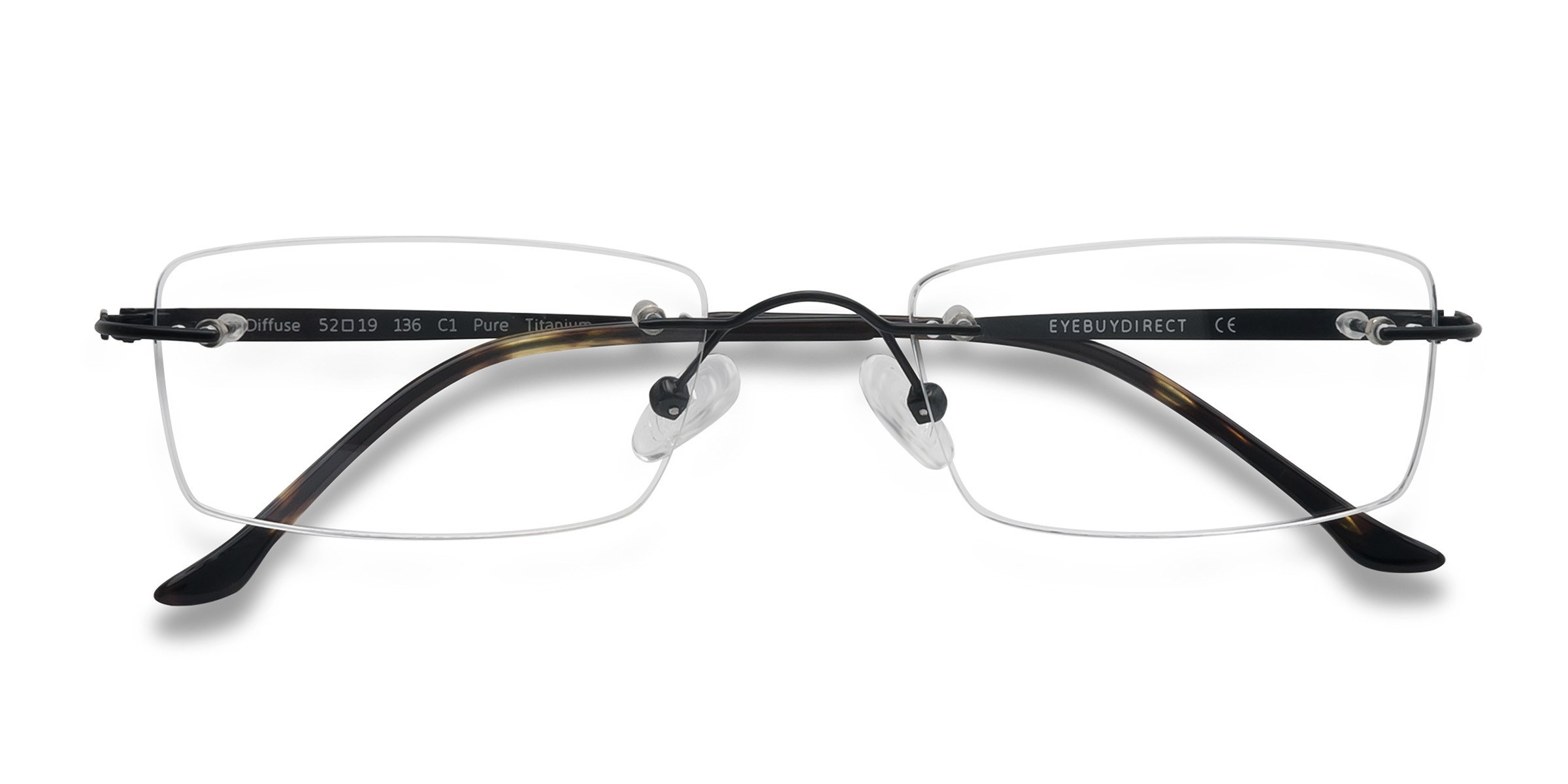 Black Diffuse -  Titanium Eyeglasses