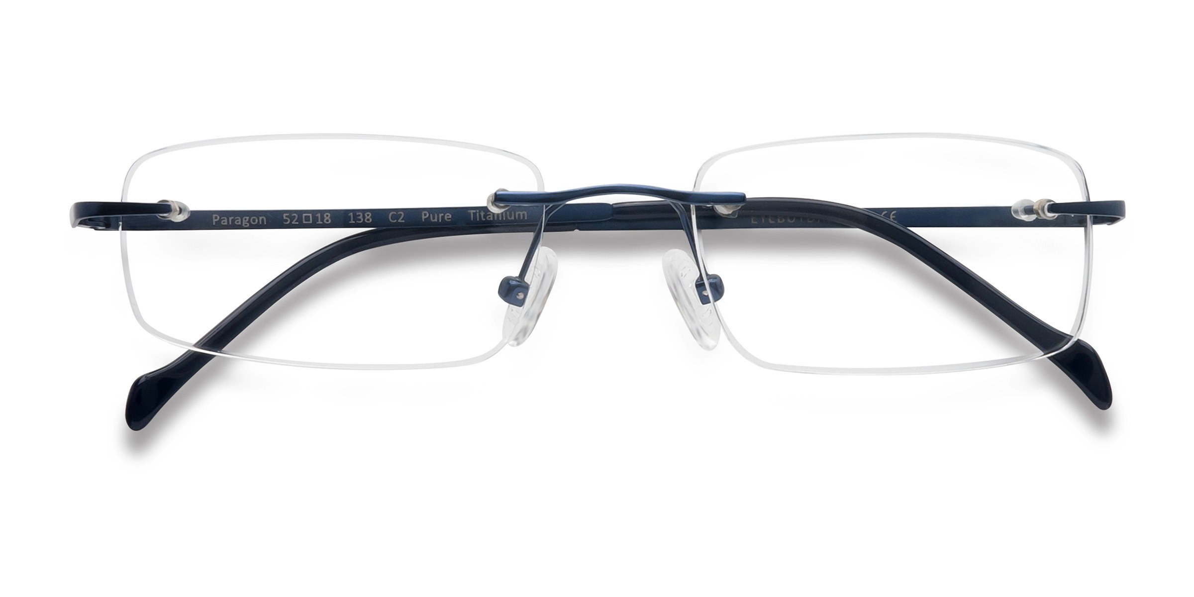 Navy Paragon -  Titanium Eyeglasses