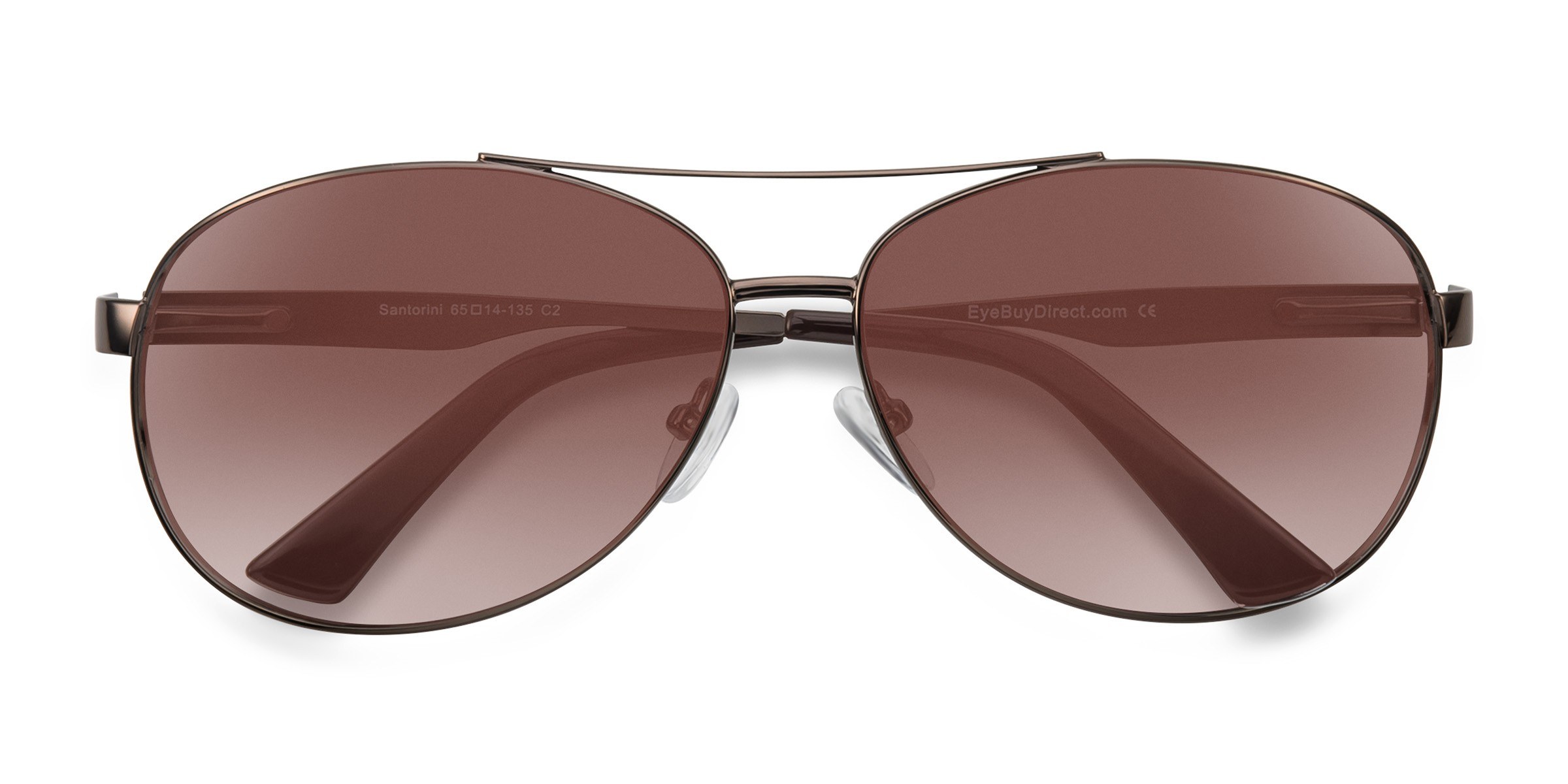 Brun Santorini -  Métal Lunettes de soleil