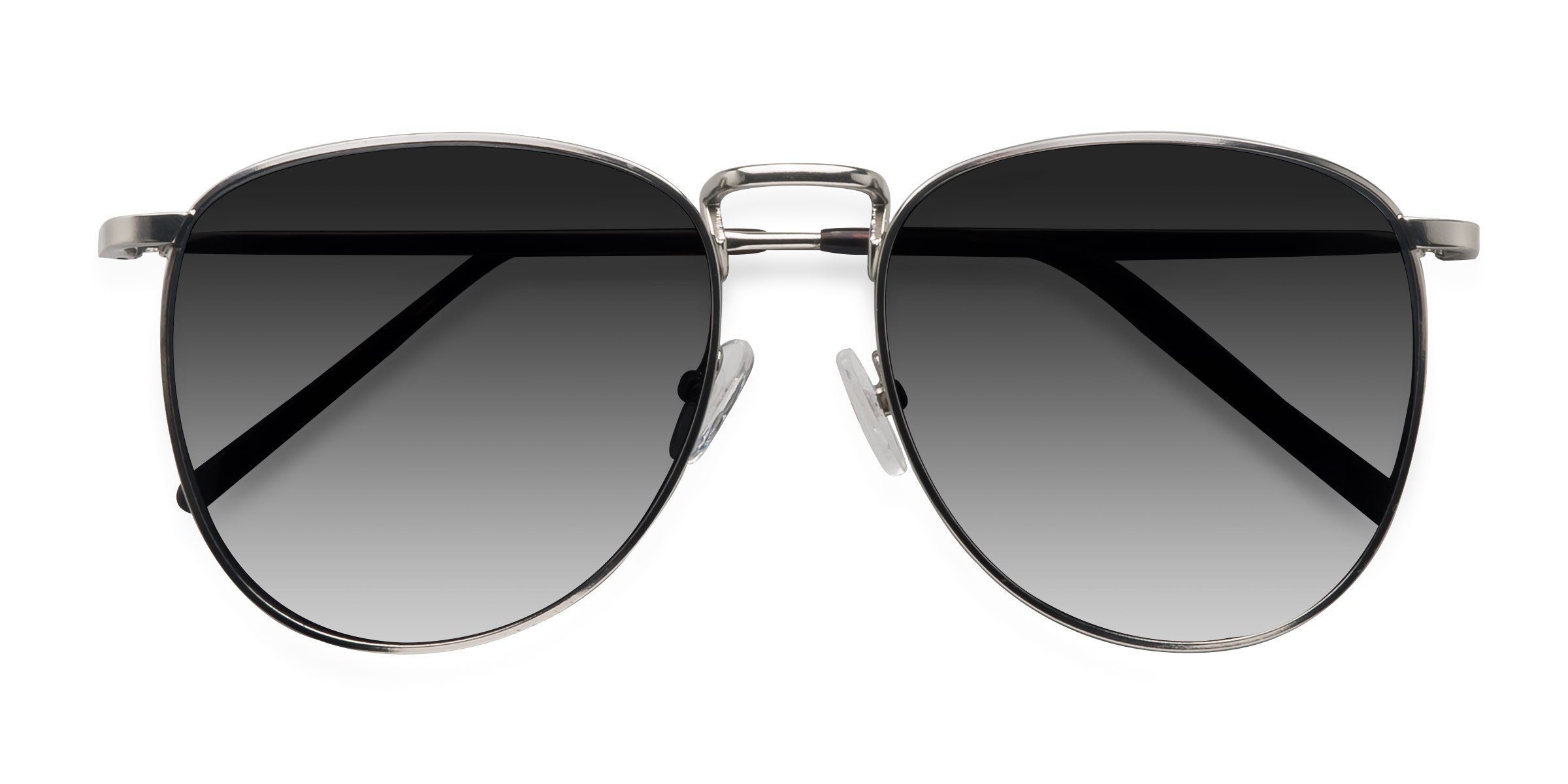 Silver Fume -  Metal Sunglasses