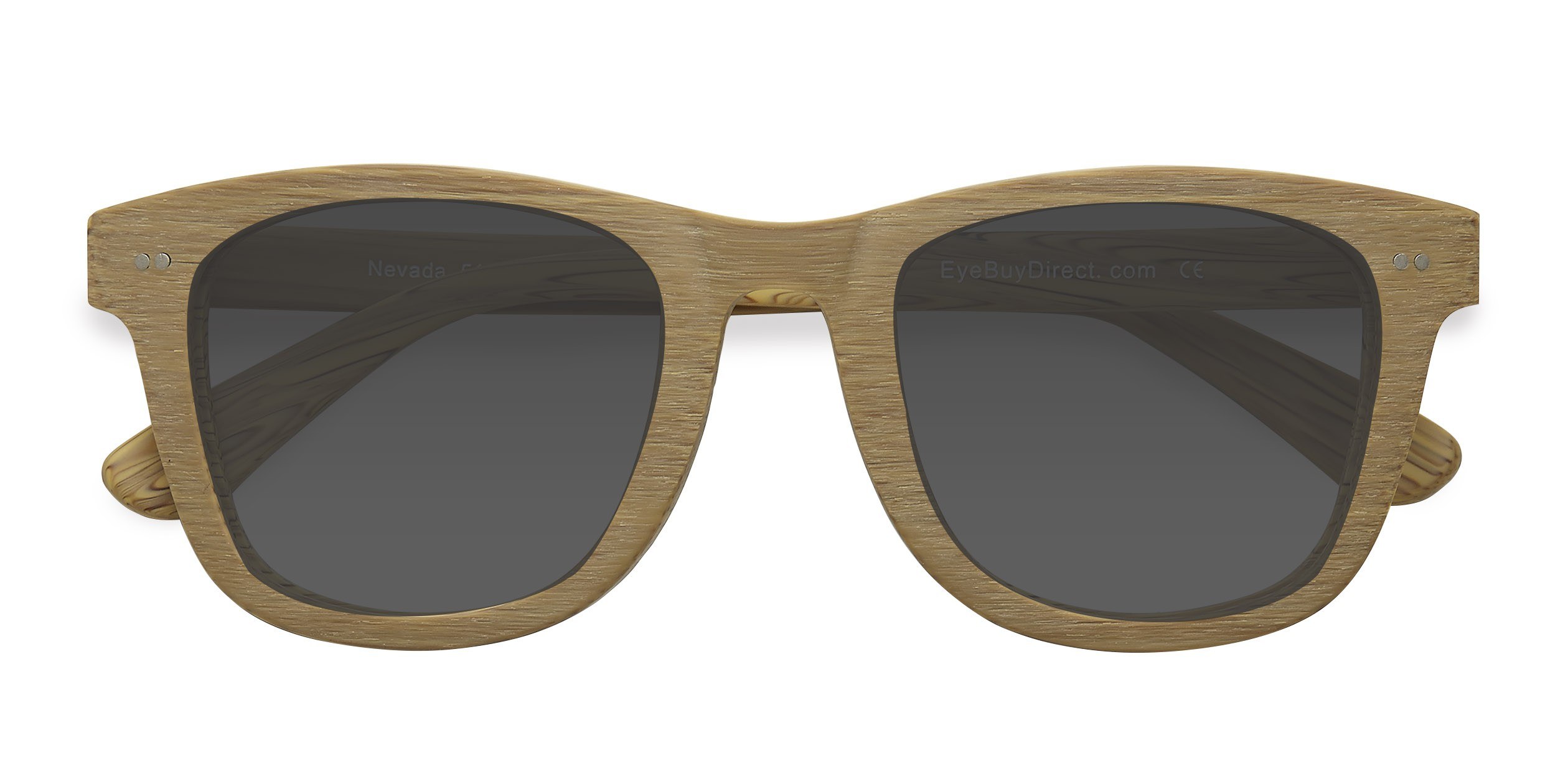 Jaune Nevada -  Wood-texture Lunettes de soleil