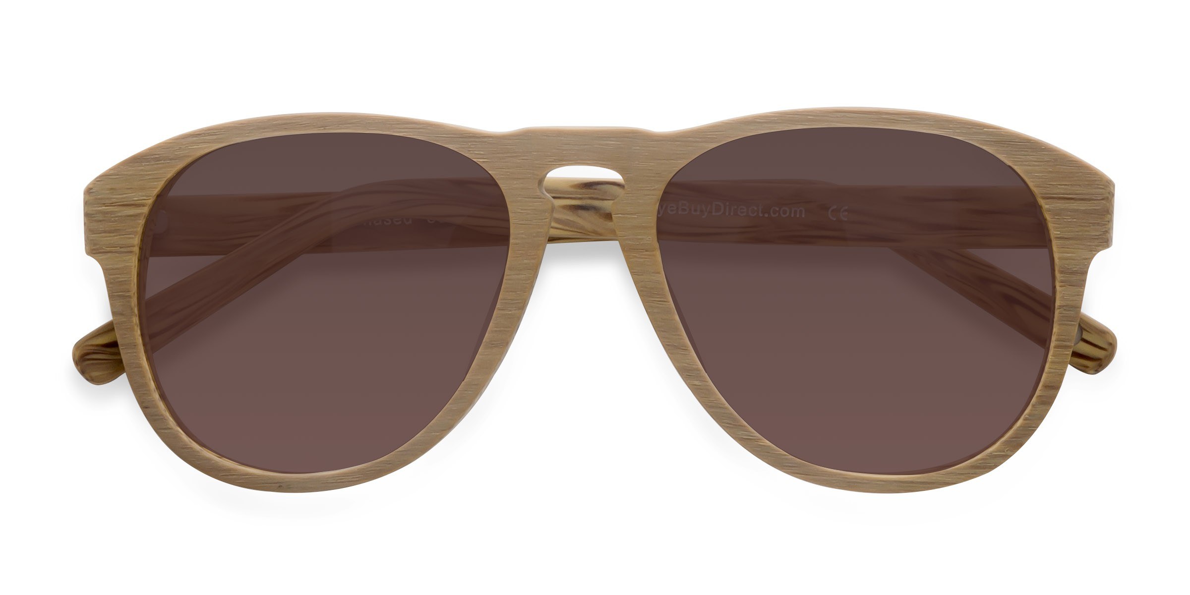 Jaune Phased -  Wood-texture Lunettes de soleil
