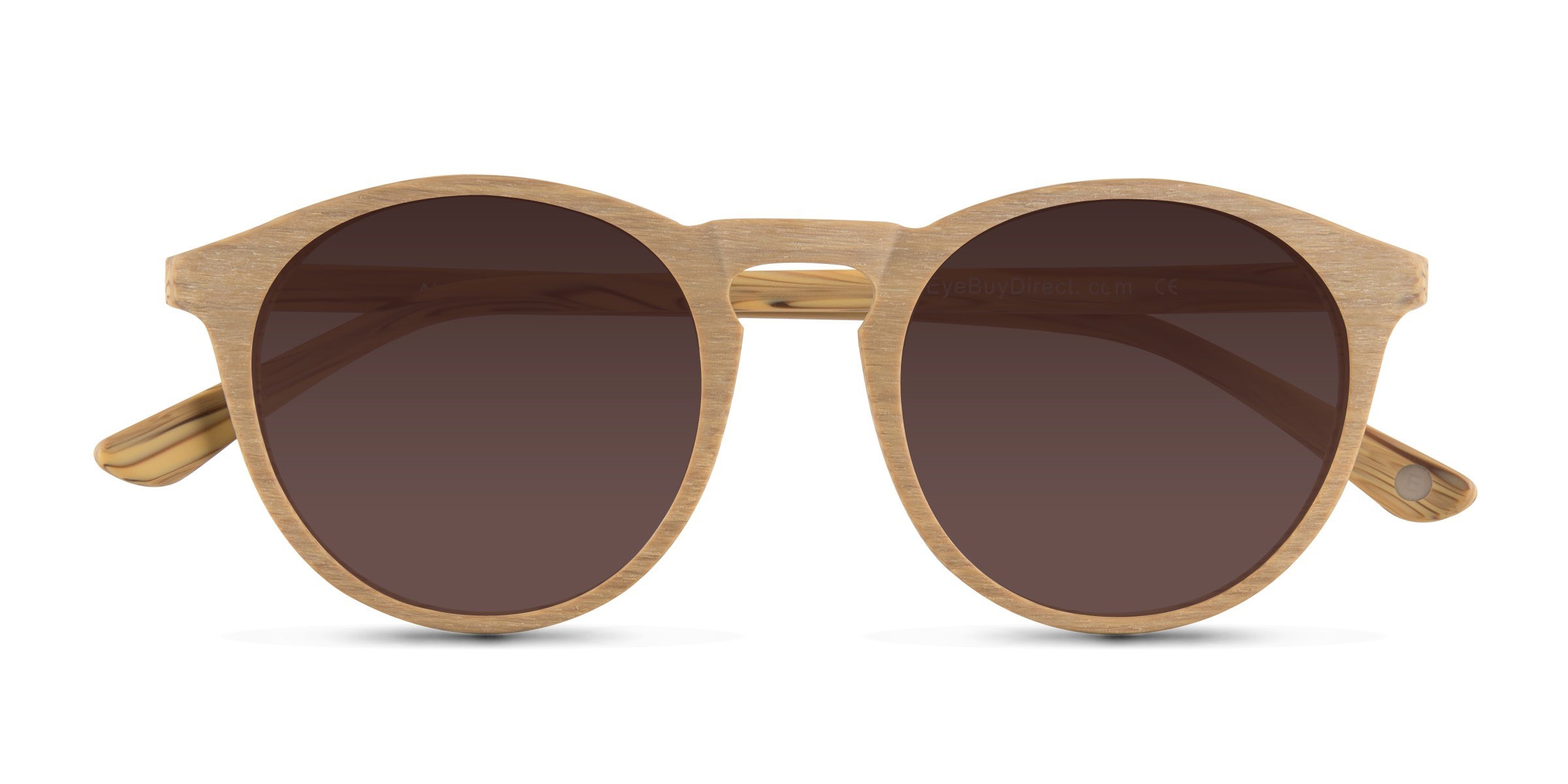 Jaune Air - Wood-texture Lunettes de soleil