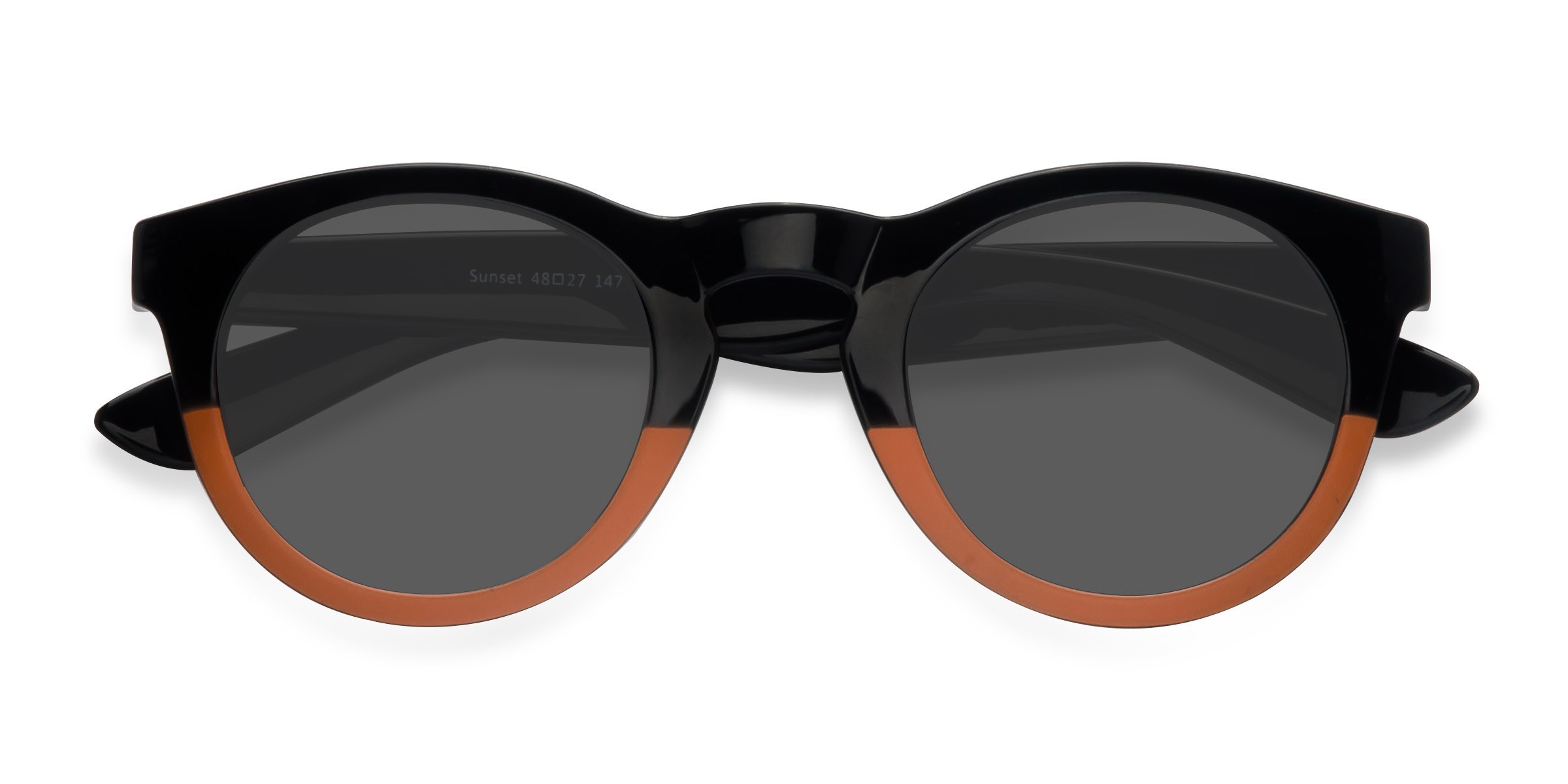 Noir Sunset -  Plastique Lunettes de soleil