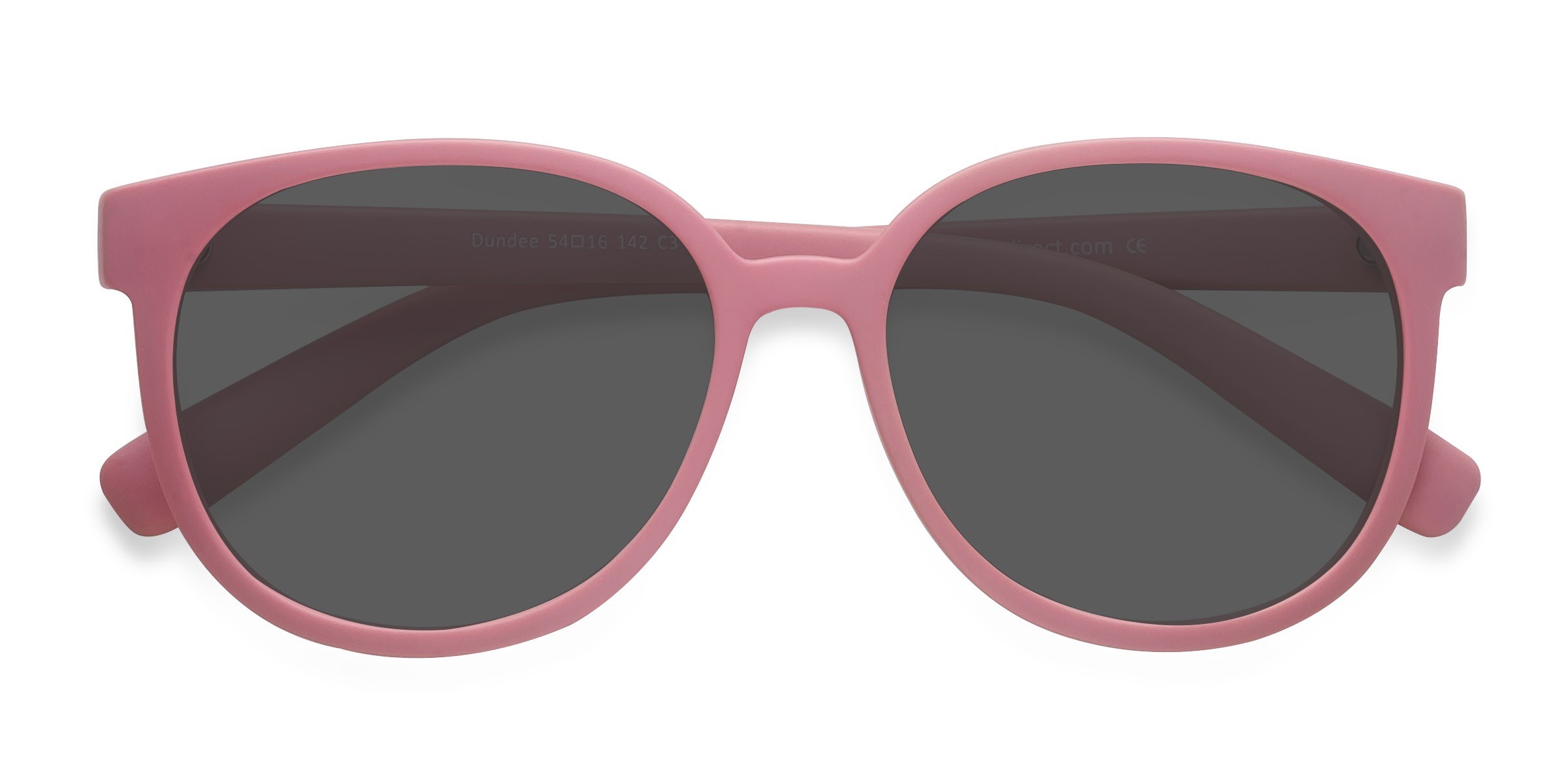 Matte Pink Dundee -  Plastique Lunettes de soleil