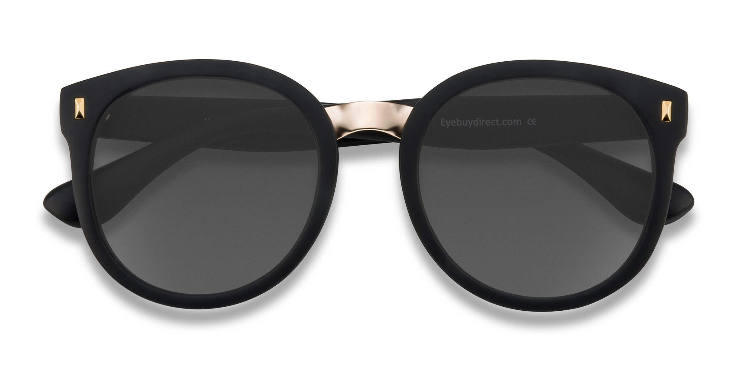 Matte Black Vedette -  Plastic-metal Sunglasses