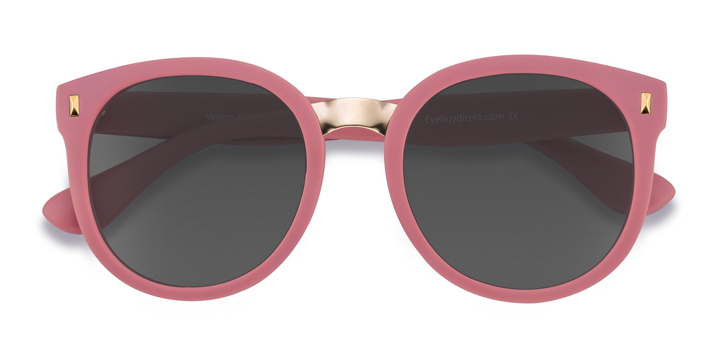 Matte Pink Vedette -  Plastique Lunettes de soleil