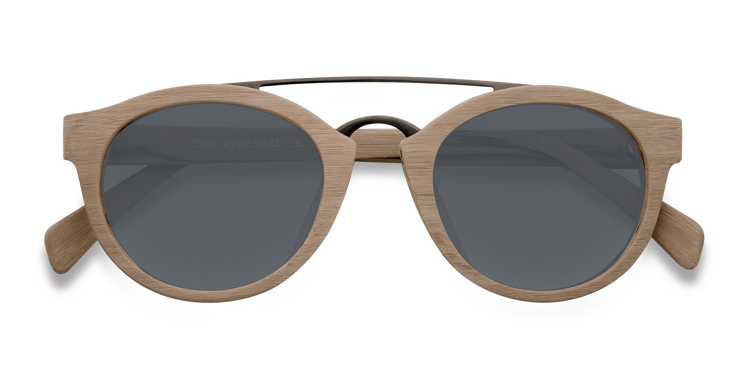 Light Brown Enzo -  Acetate-metal Sunglasses