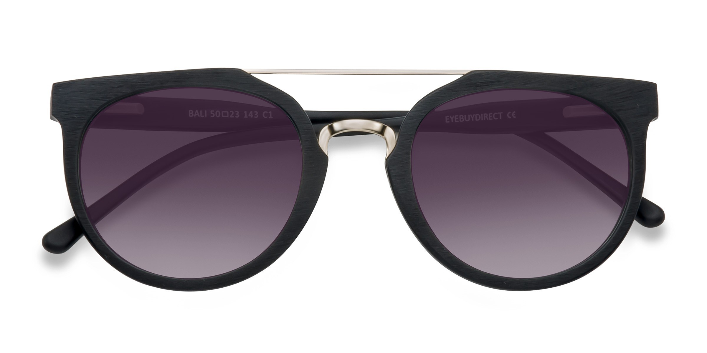 Black/Golden Bali -  Métal Lunettes de soleil