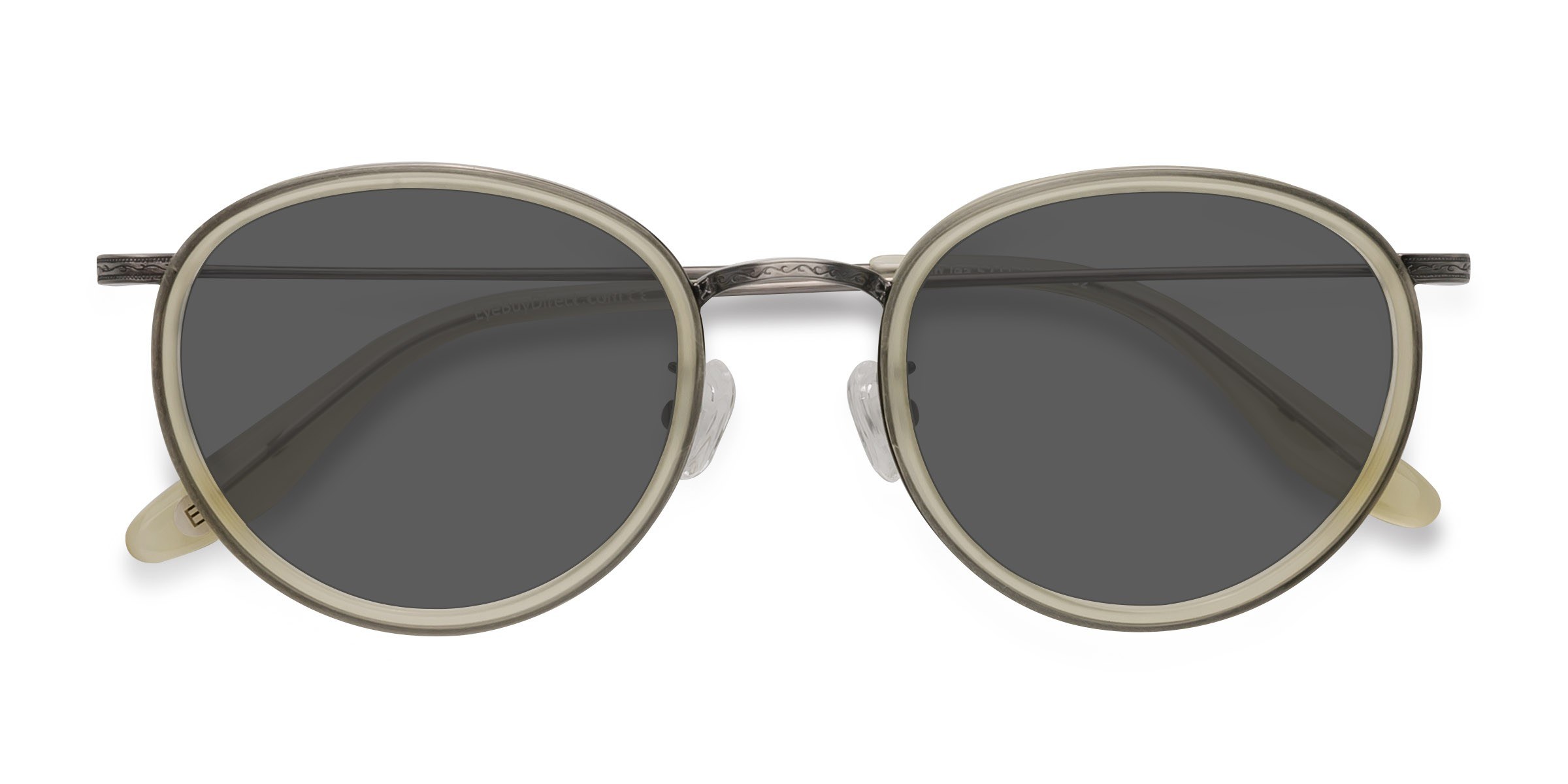  Light Yellow  Sun Tea -  Métal Lunettes de soleil