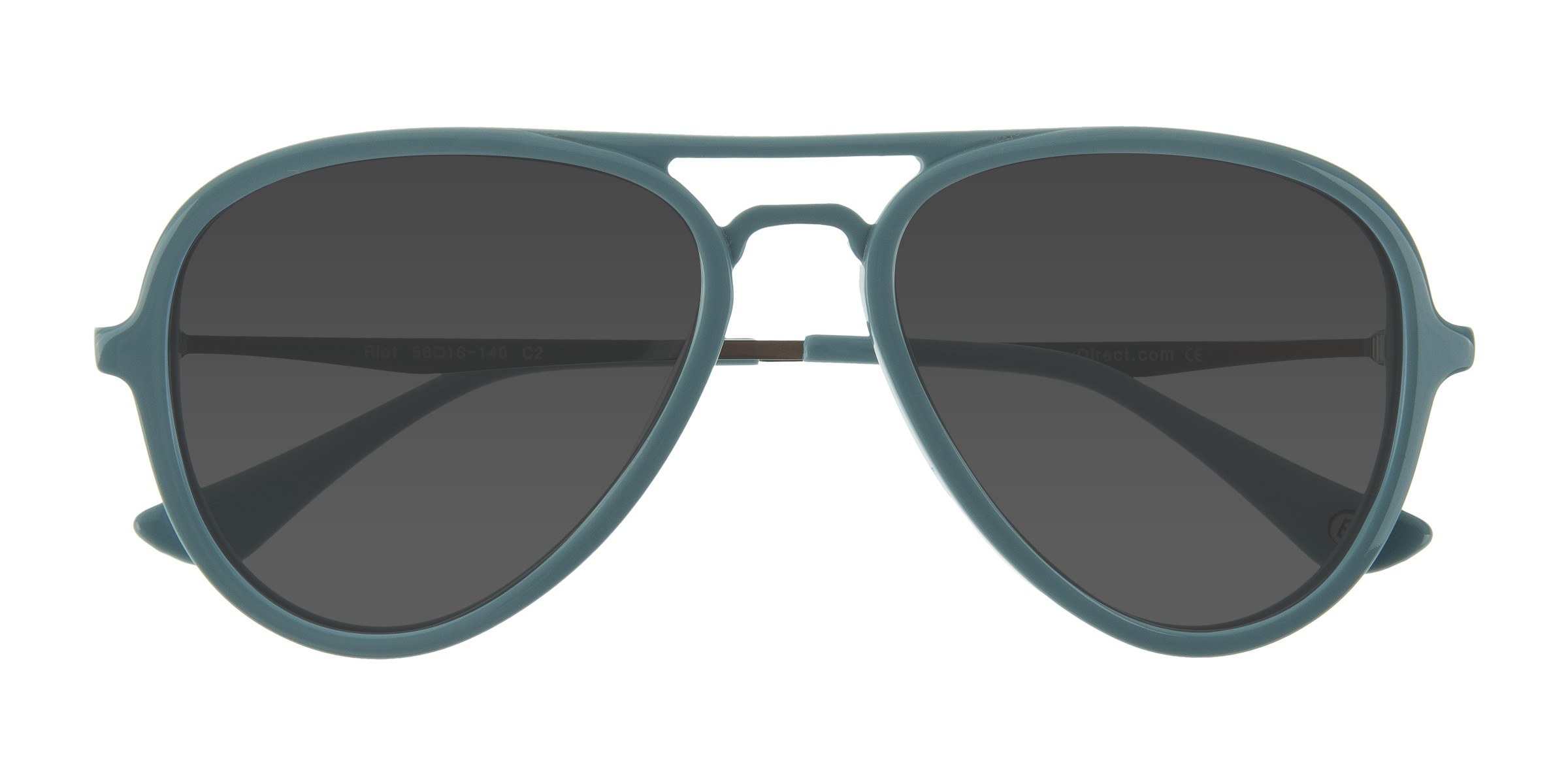 Light Blue Riot - Métal Lunettes de soleil