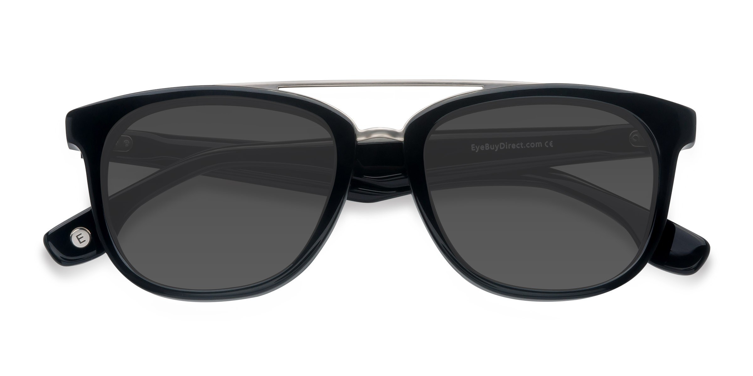 Noir Crown -  Métal Lunettes de soleil