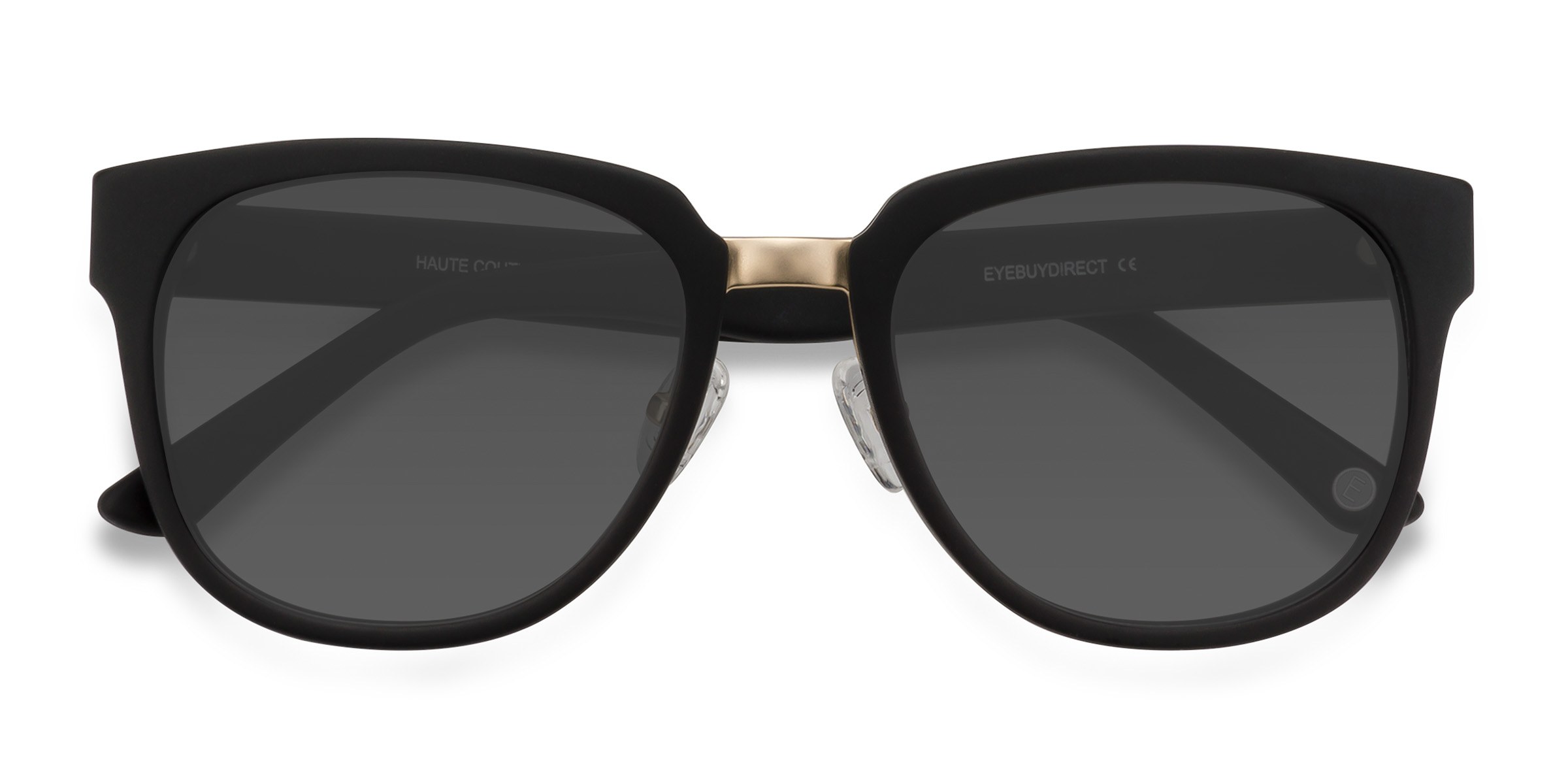 Matte Black Haute Couture -  Acetate-metal Lunettes de soleil