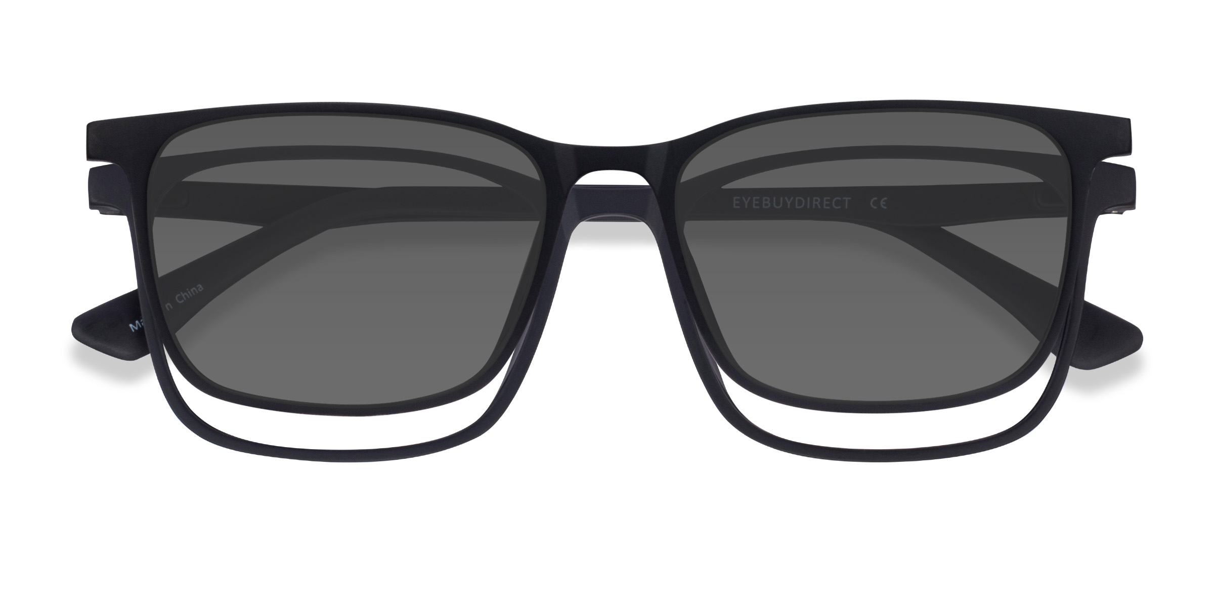 Noir Parody Clip-On -  Plastique Lunettes de vue