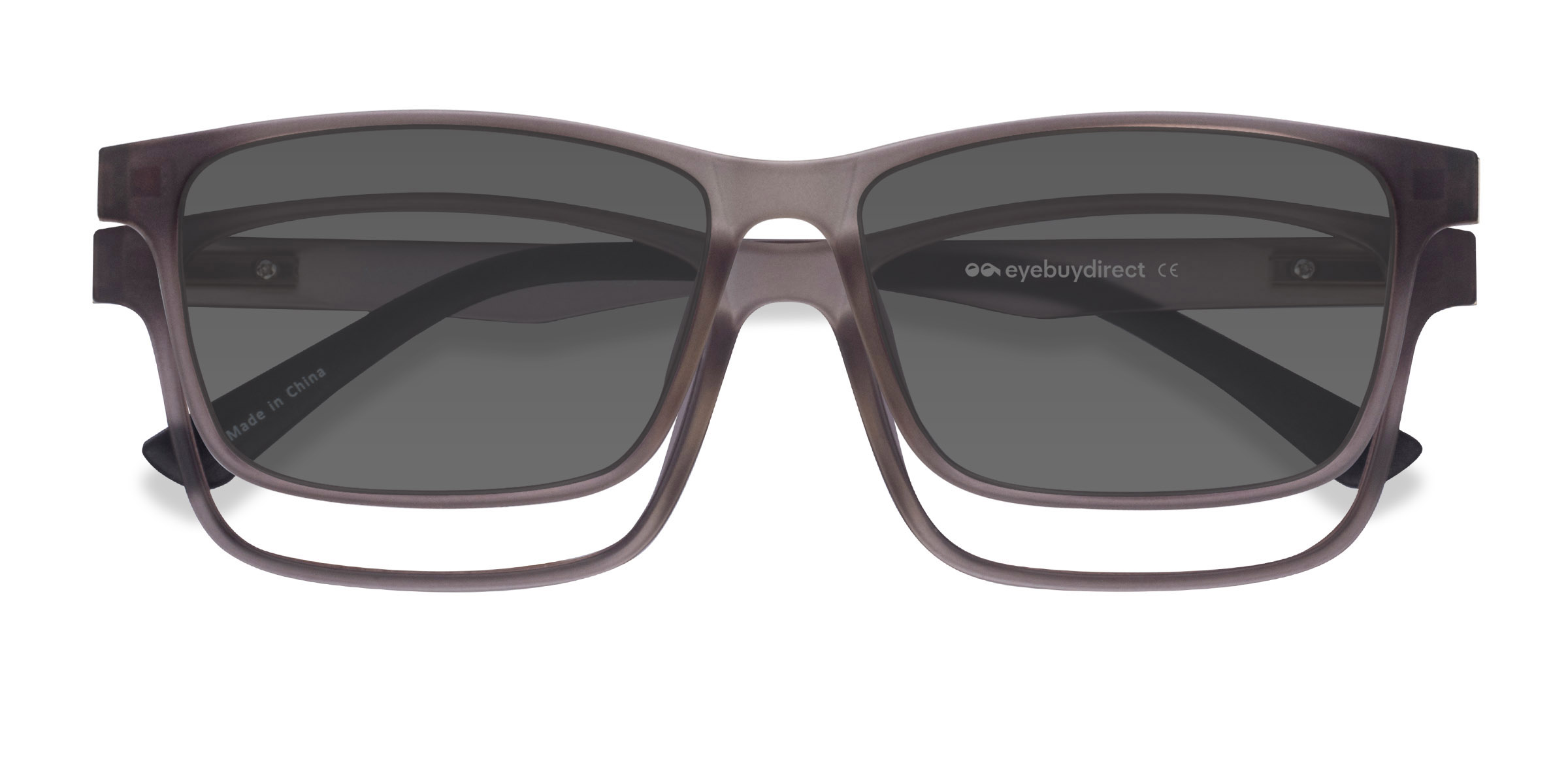 Gray Ascutney Clip-On -  Plastic Eyeglasses