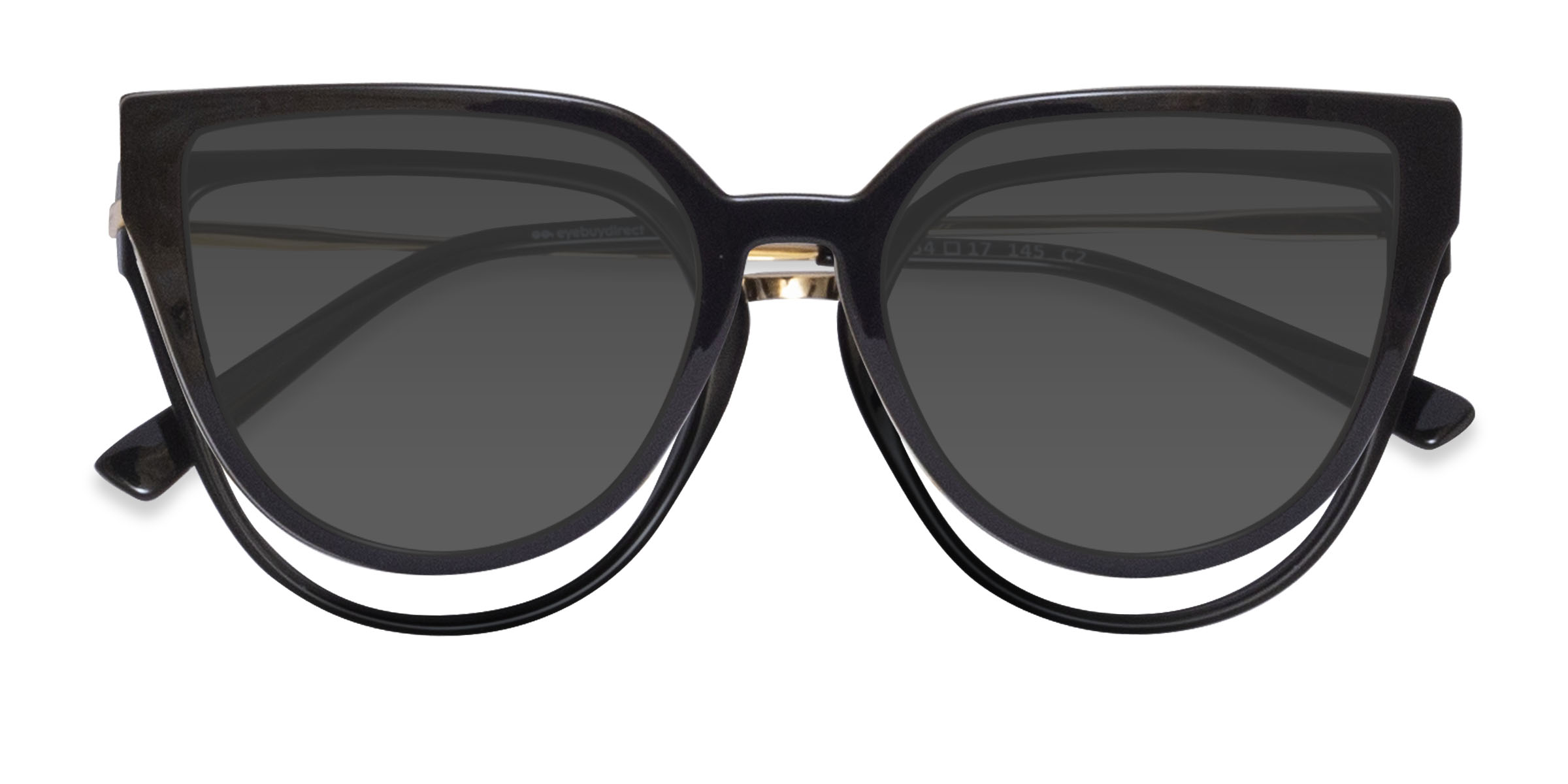 Noir Vive Clip-On -  Plastic-metal Lunettes de vue