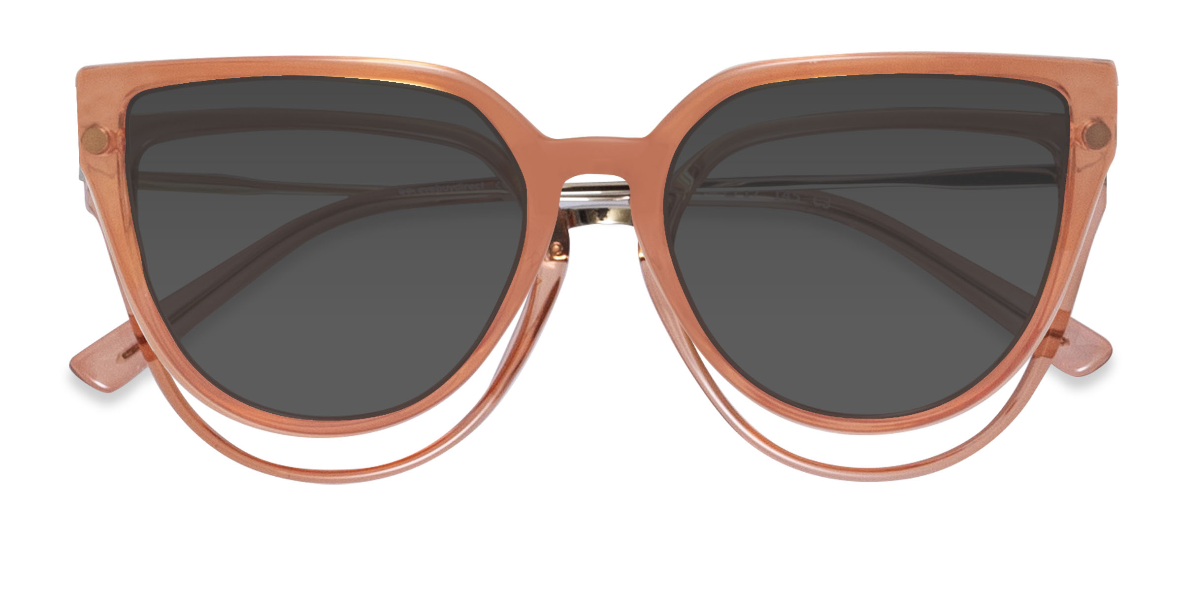 Coral Vive Clip-On -  Plastique Lunettes de vue