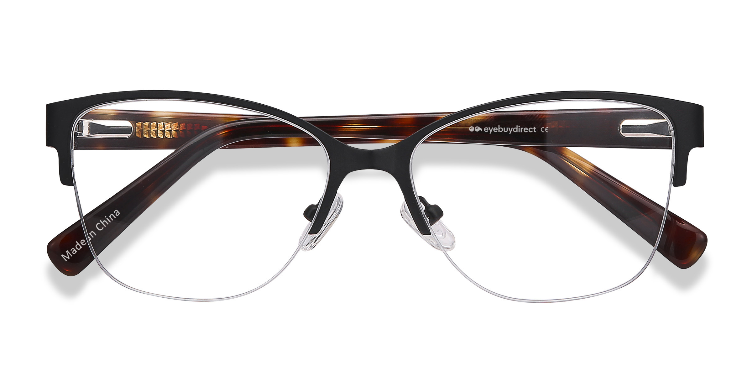 Black Feline -  Acetate-metal Eyeglasses