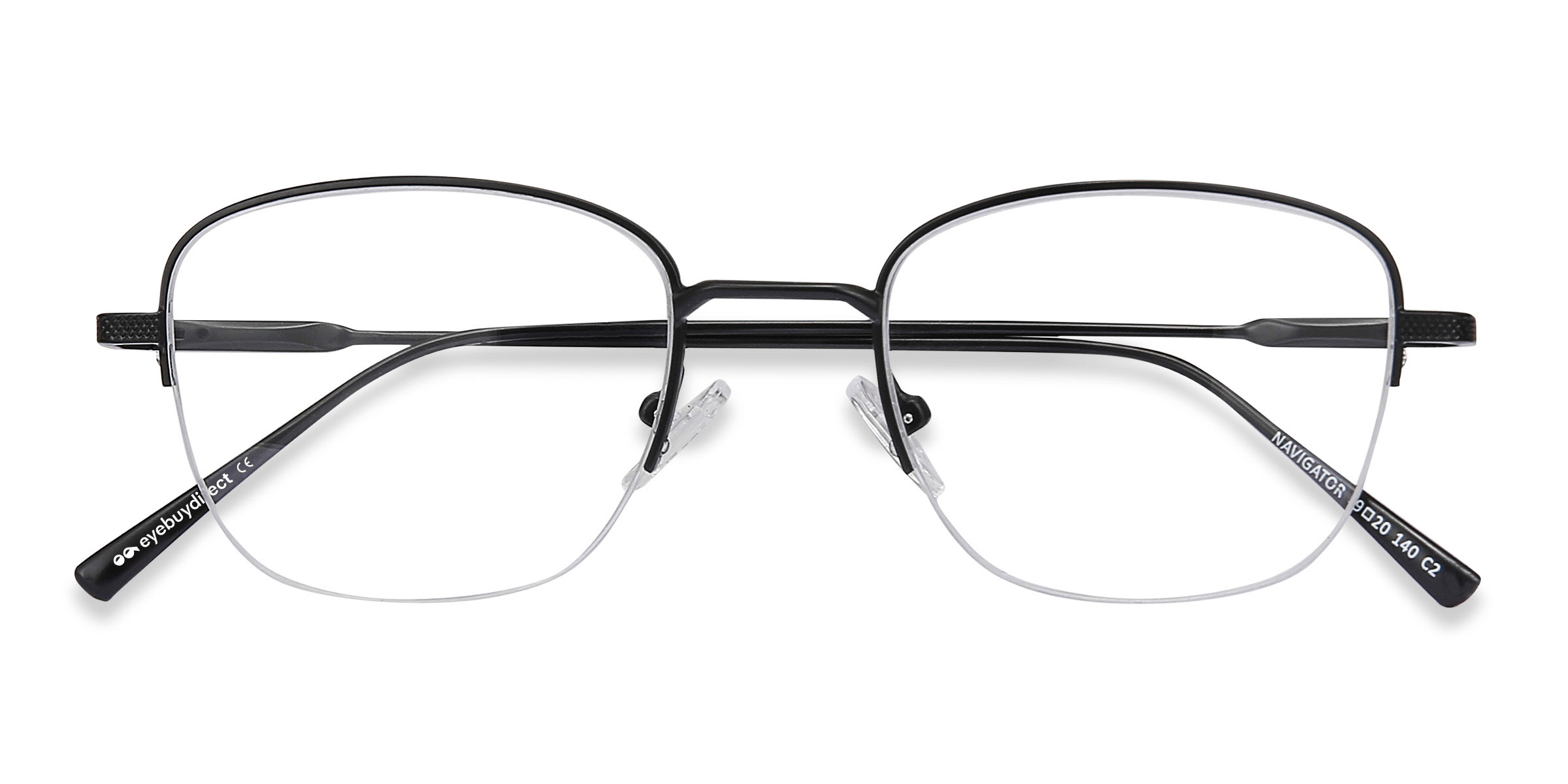 Noir Navigator -  Métal Lunettes de vue