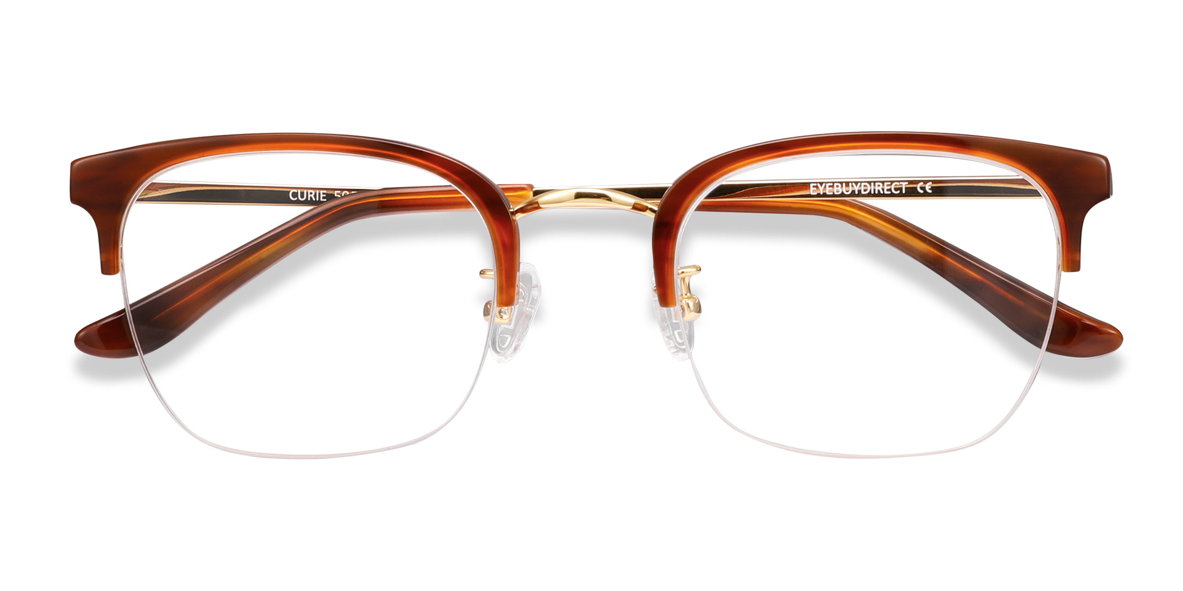 Brown Curie -  Acetate-metal Eyeglasses