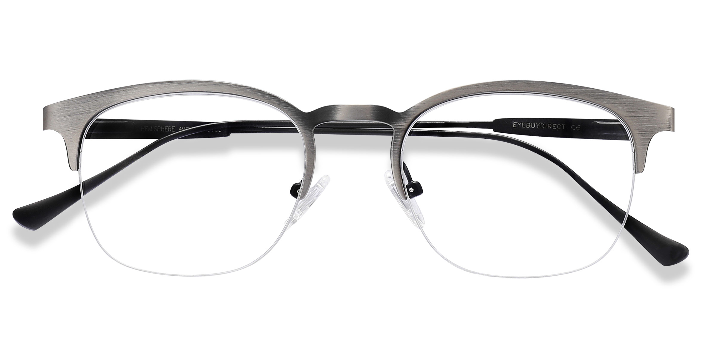 Gunmetal Hemisphere -  Metal Eyeglasses