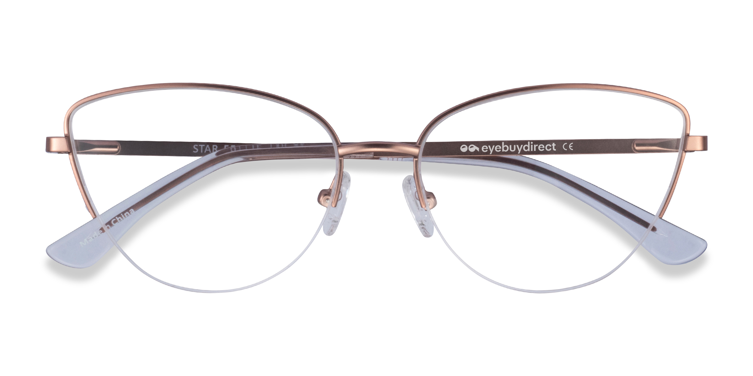 Rose Gold Star -  Metal Eyeglasses