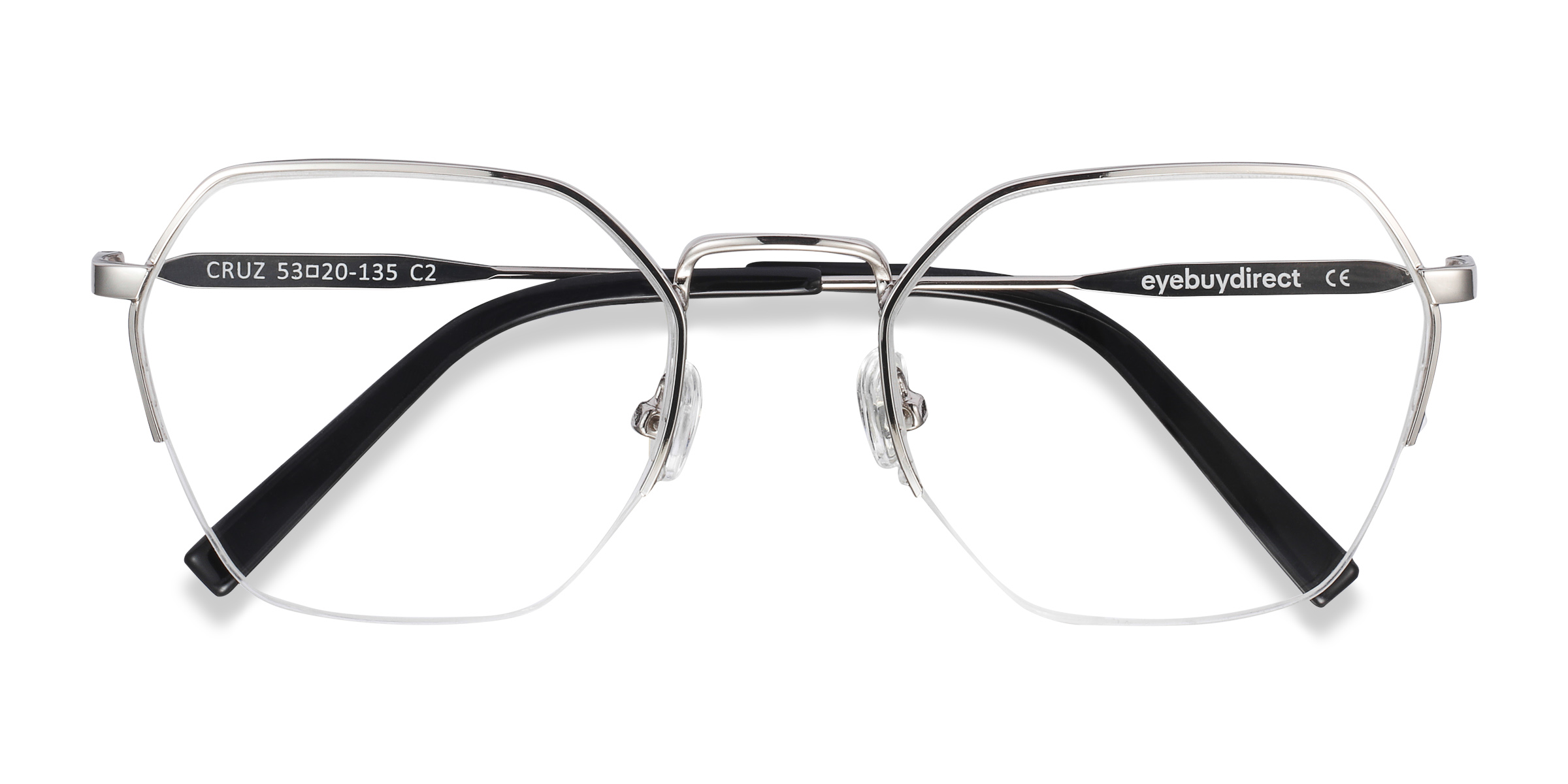 Argenté Cruz -  Métal Lunettes de vue