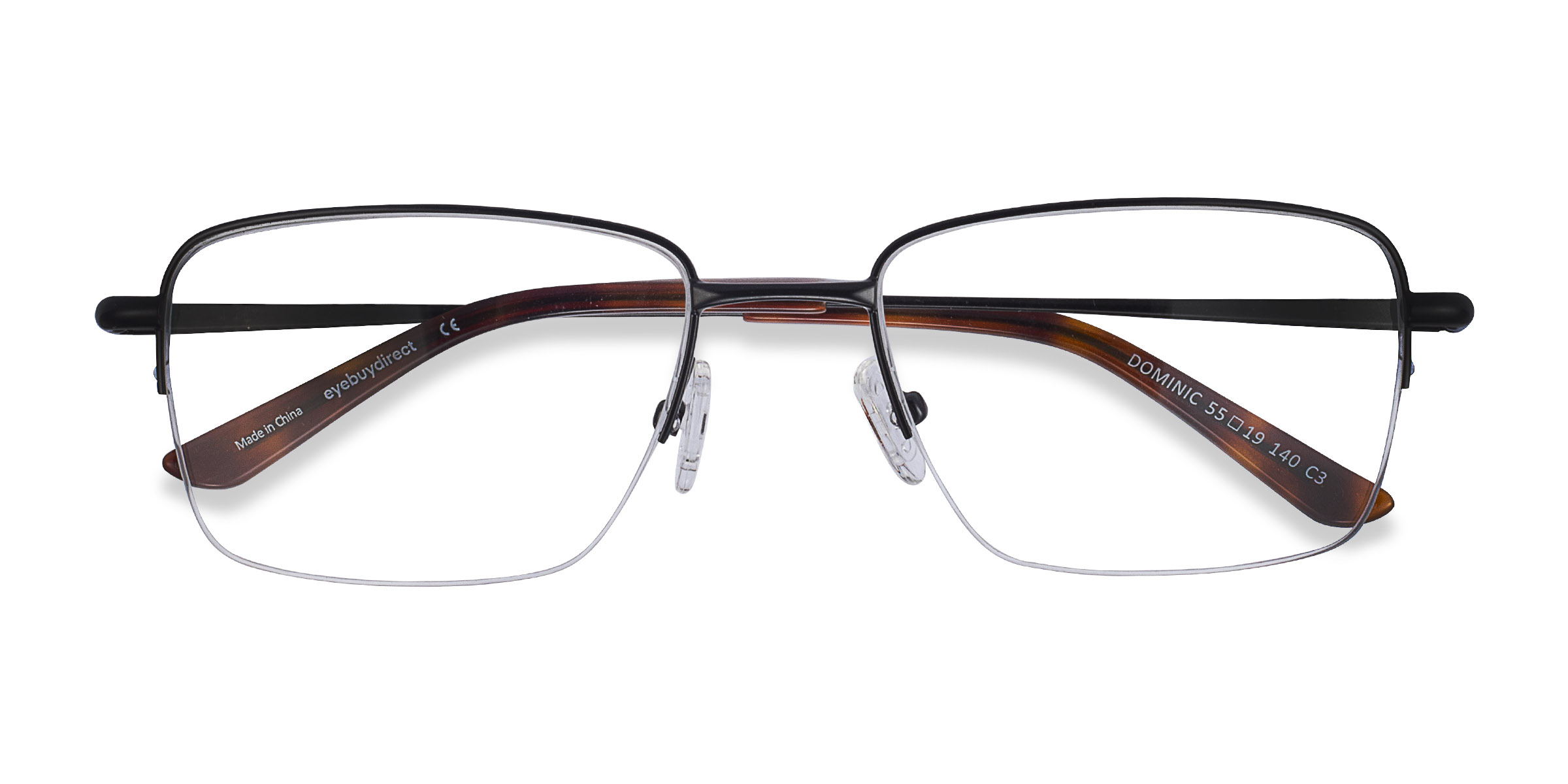 Black Dominic -  Metal Eyeglasses