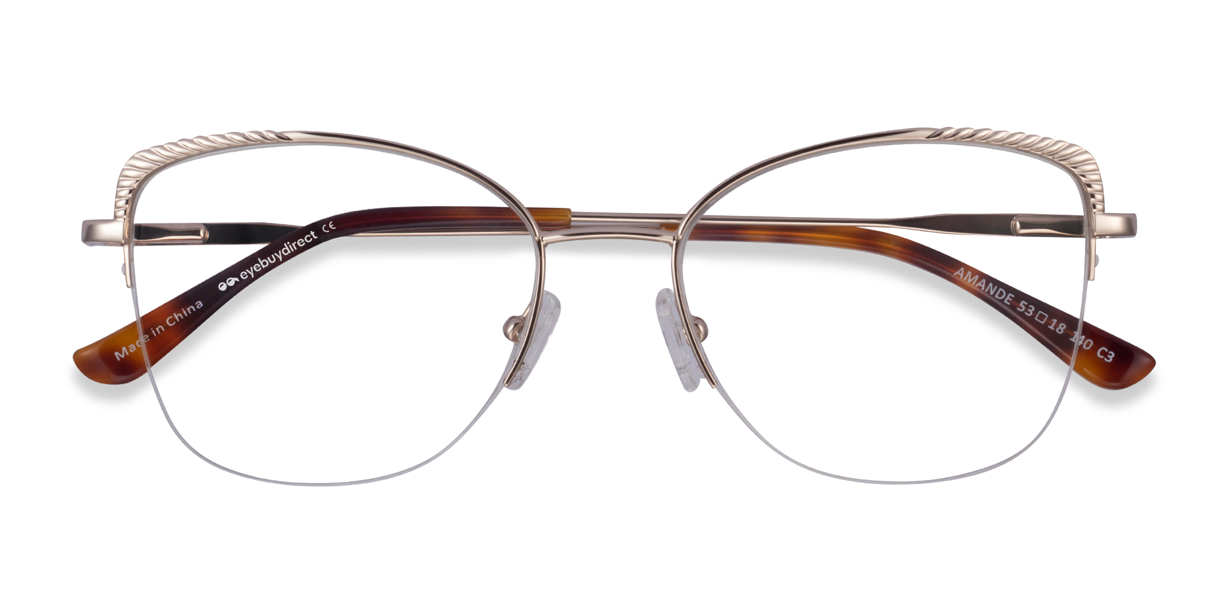 Gold Amande -  Metal Eyeglasses
