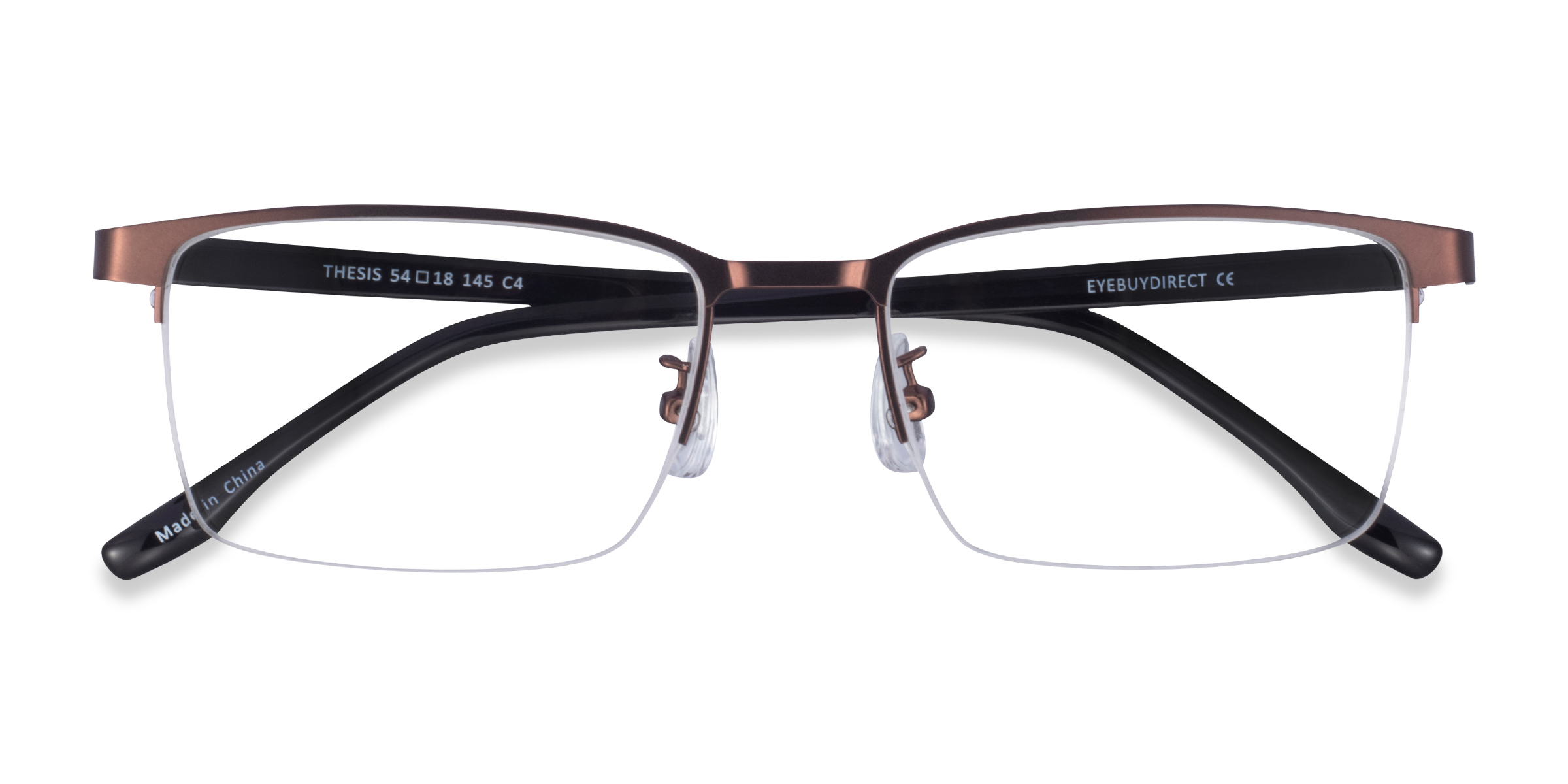 Coffee Black Thesis -  Metal Eyeglasses