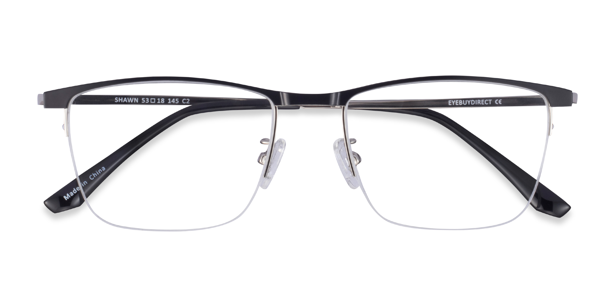 Black Silver Shawn -  Métal Lunettes de vue
