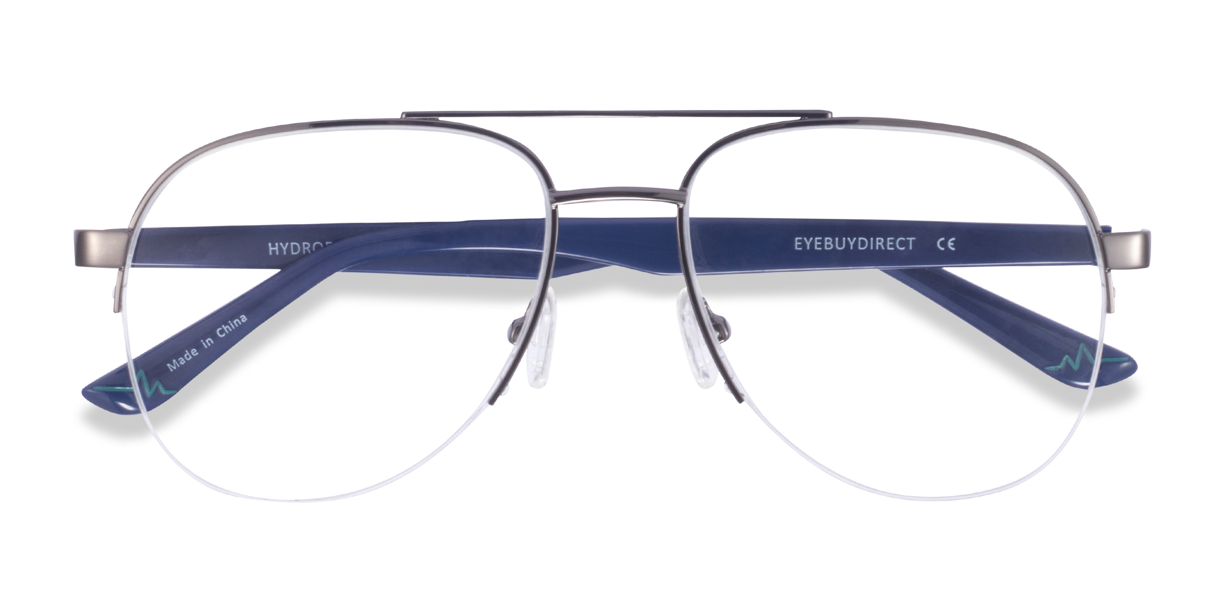 Gunmetal Hydroflux -  Métal Lunettes de vue