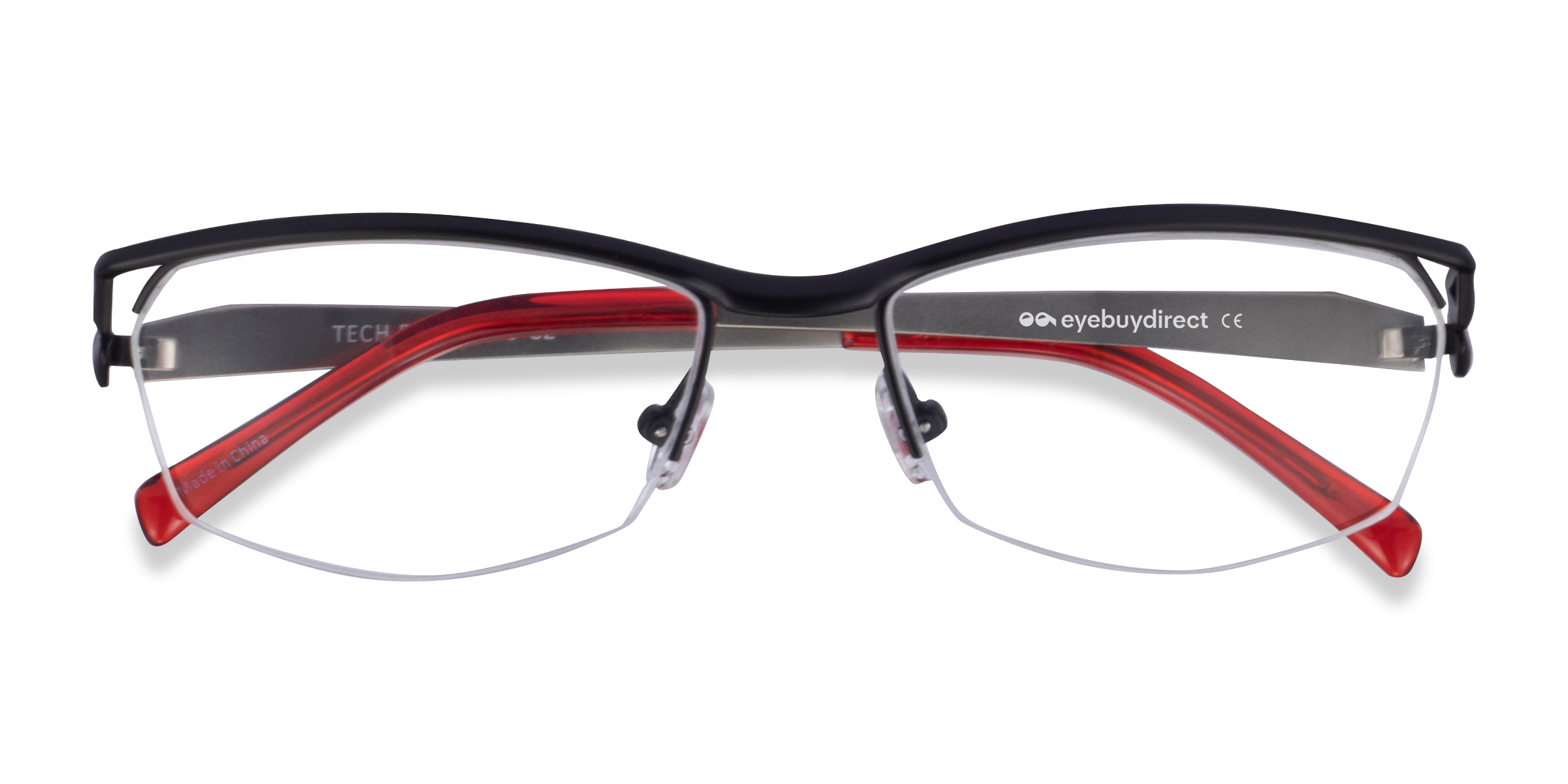 Black Red Tech -  Métal Lunettes de vue
