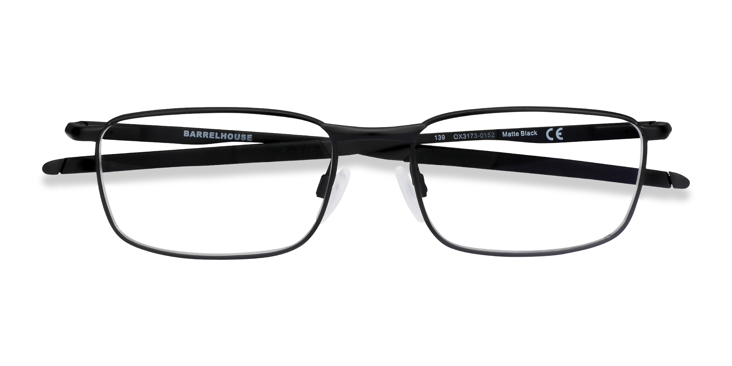 Matte Black Oakley Barrelhouse -  Metal Eyeglasses