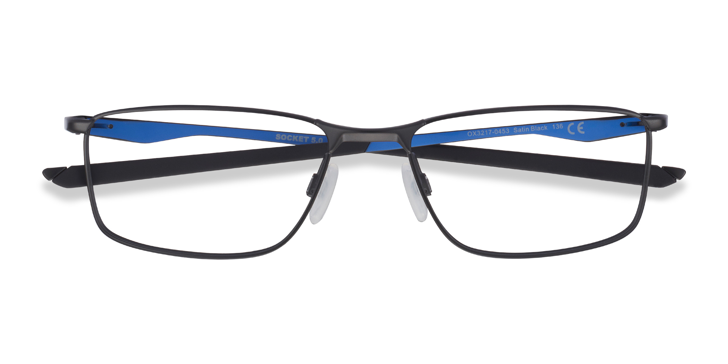 Satin Black & Blue Oakley Socket 5.0 -  Métal Lunettes de vue