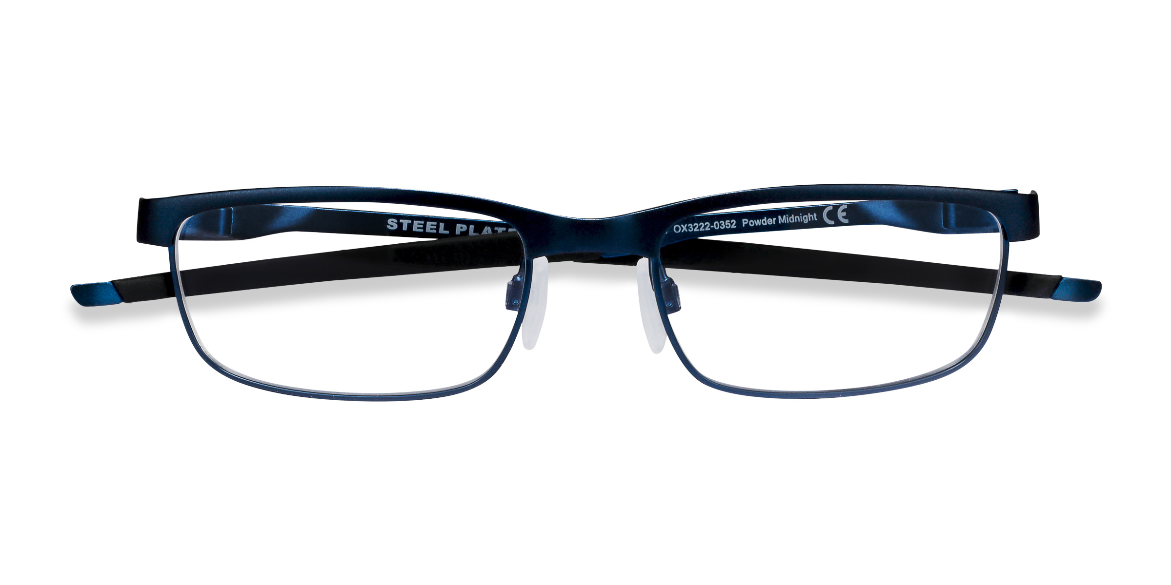 Powder Midnight Oakley Steel Plate -  Metal Eyeglasses