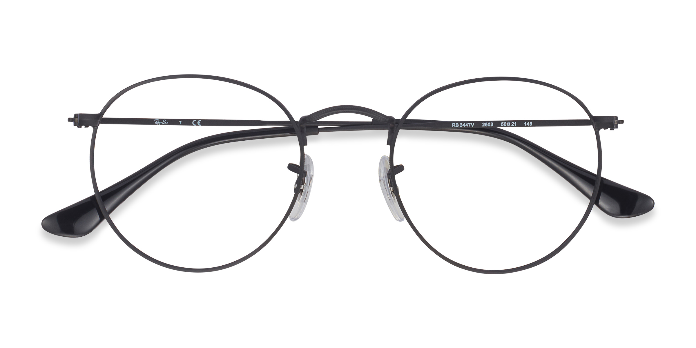 Noir Ray-Ban RB3447V -  Métal Lunettes de vue