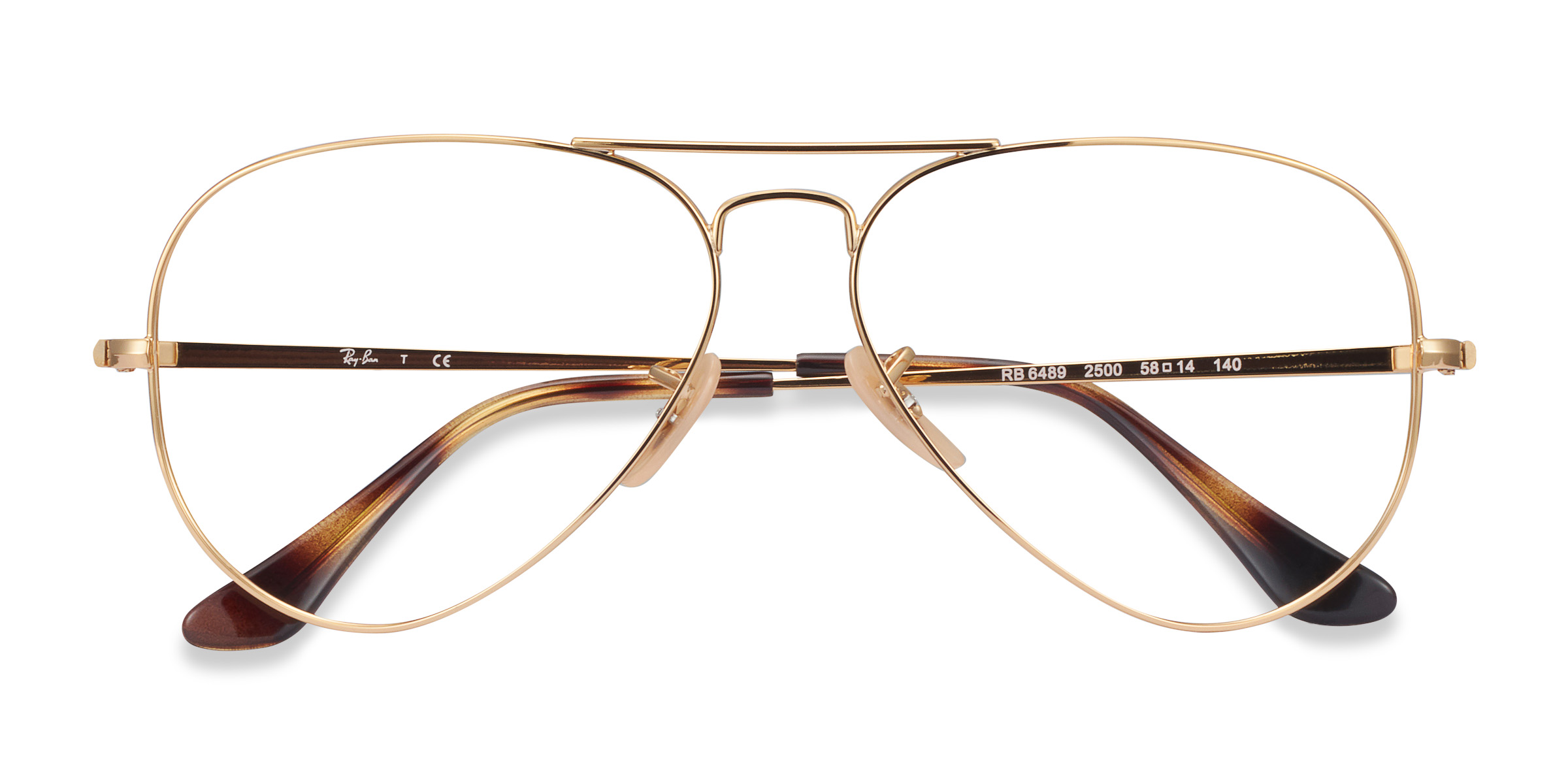 Gold Ray-Ban RB6489 -  Metal Eyeglasses