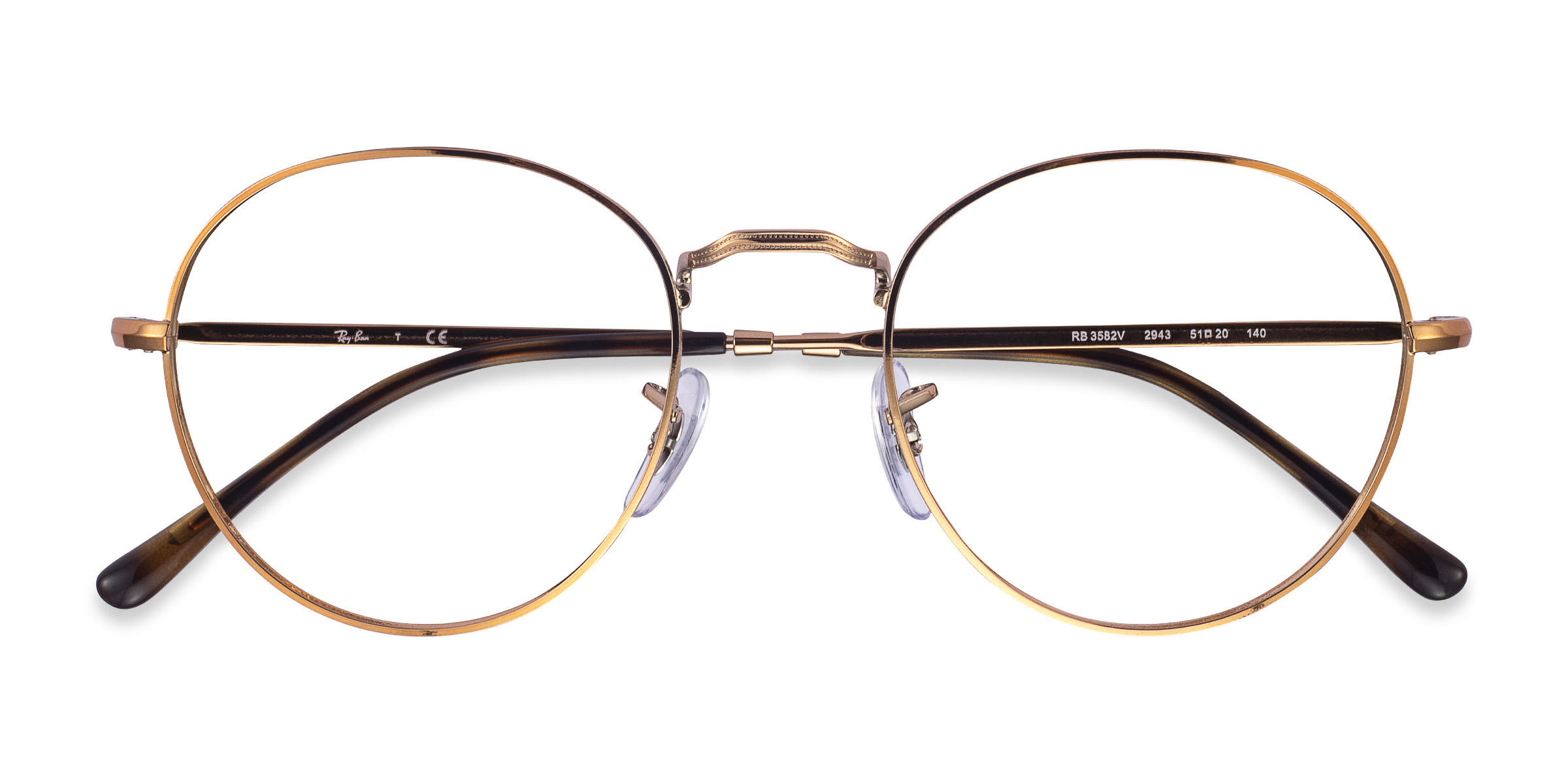 Bronze Copper Ray-Ban RB3582V -  Metal Eyeglasses