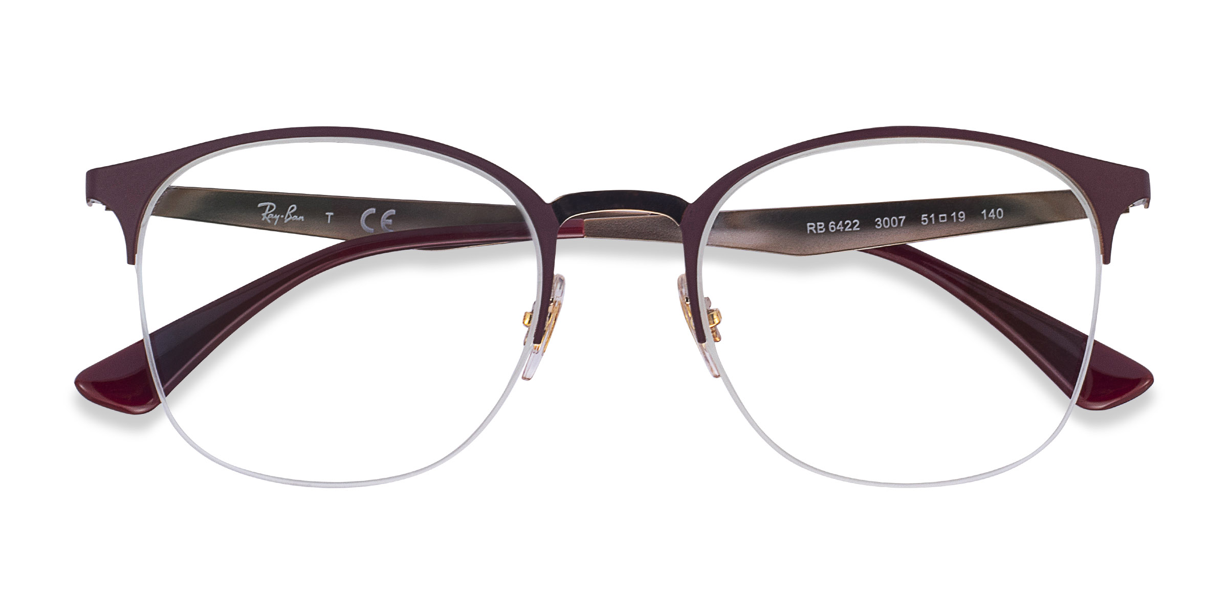 Bordeaux Gold Ray-Ban RB6422 -  Métal Lunettes de vue