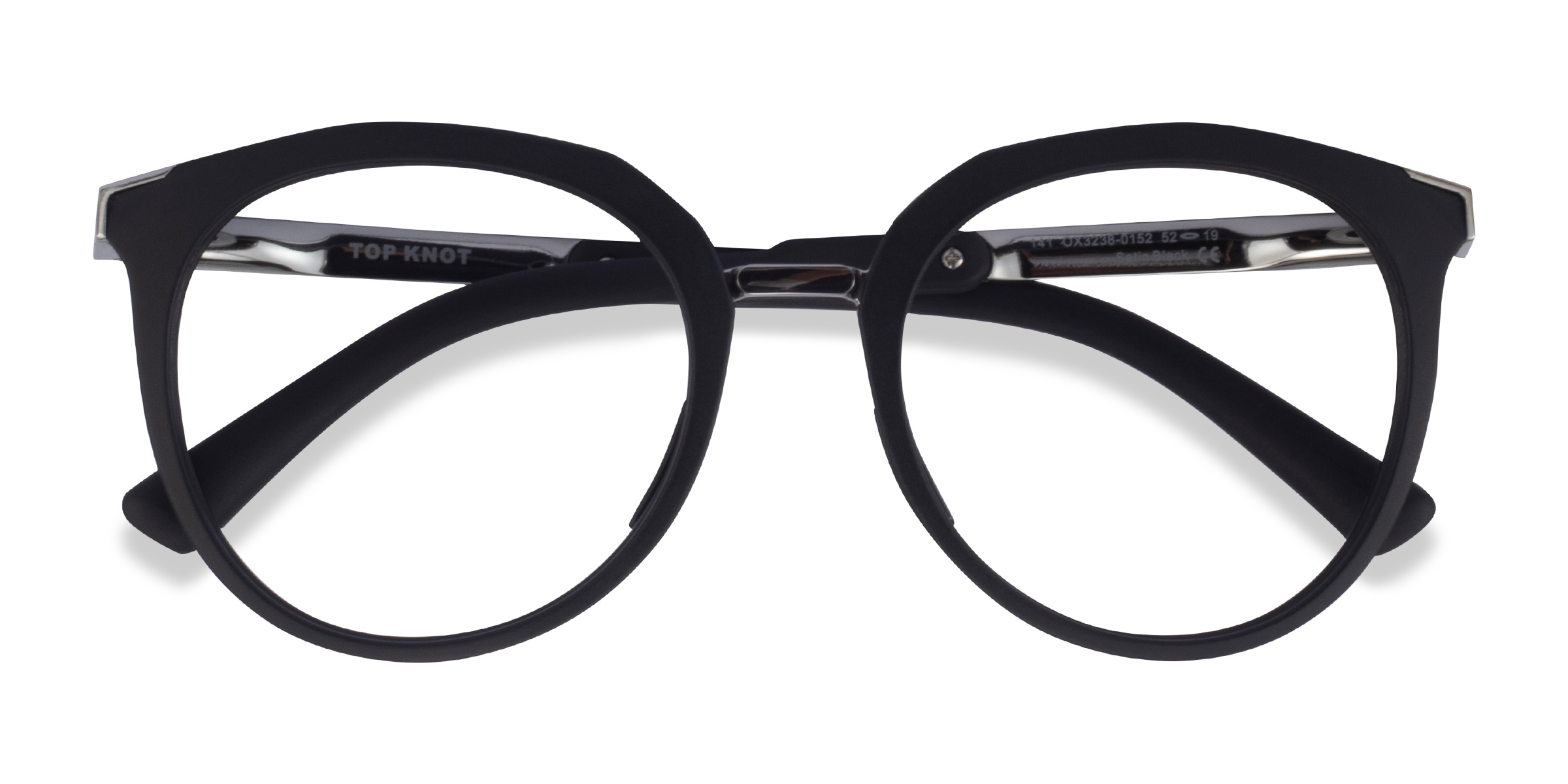 Black & Silver Oakley Top Knot -  Métal Lunettes de vue