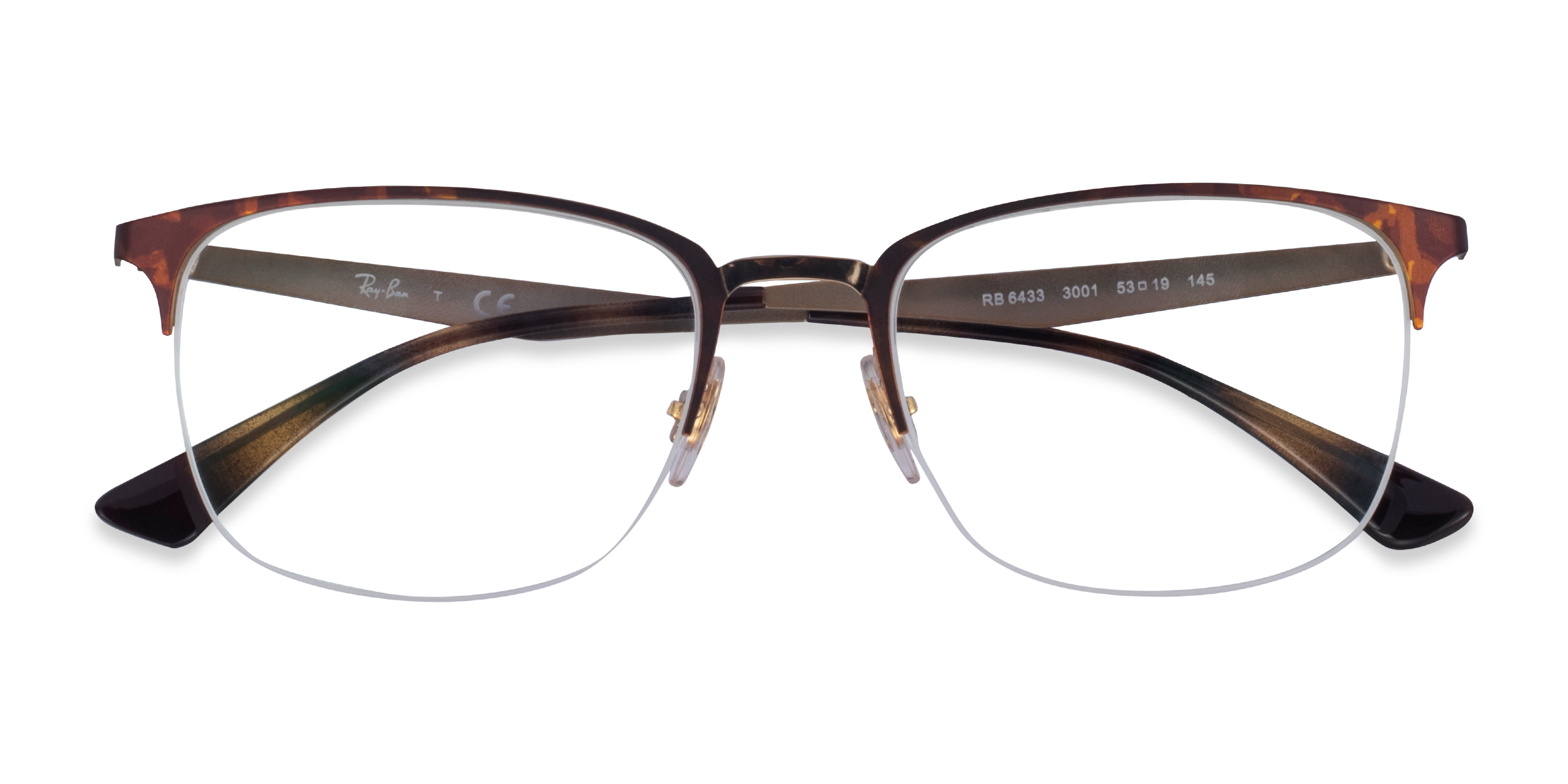 Tortoise Gold Ray-Ban RB6433 -  Metal Eyeglasses