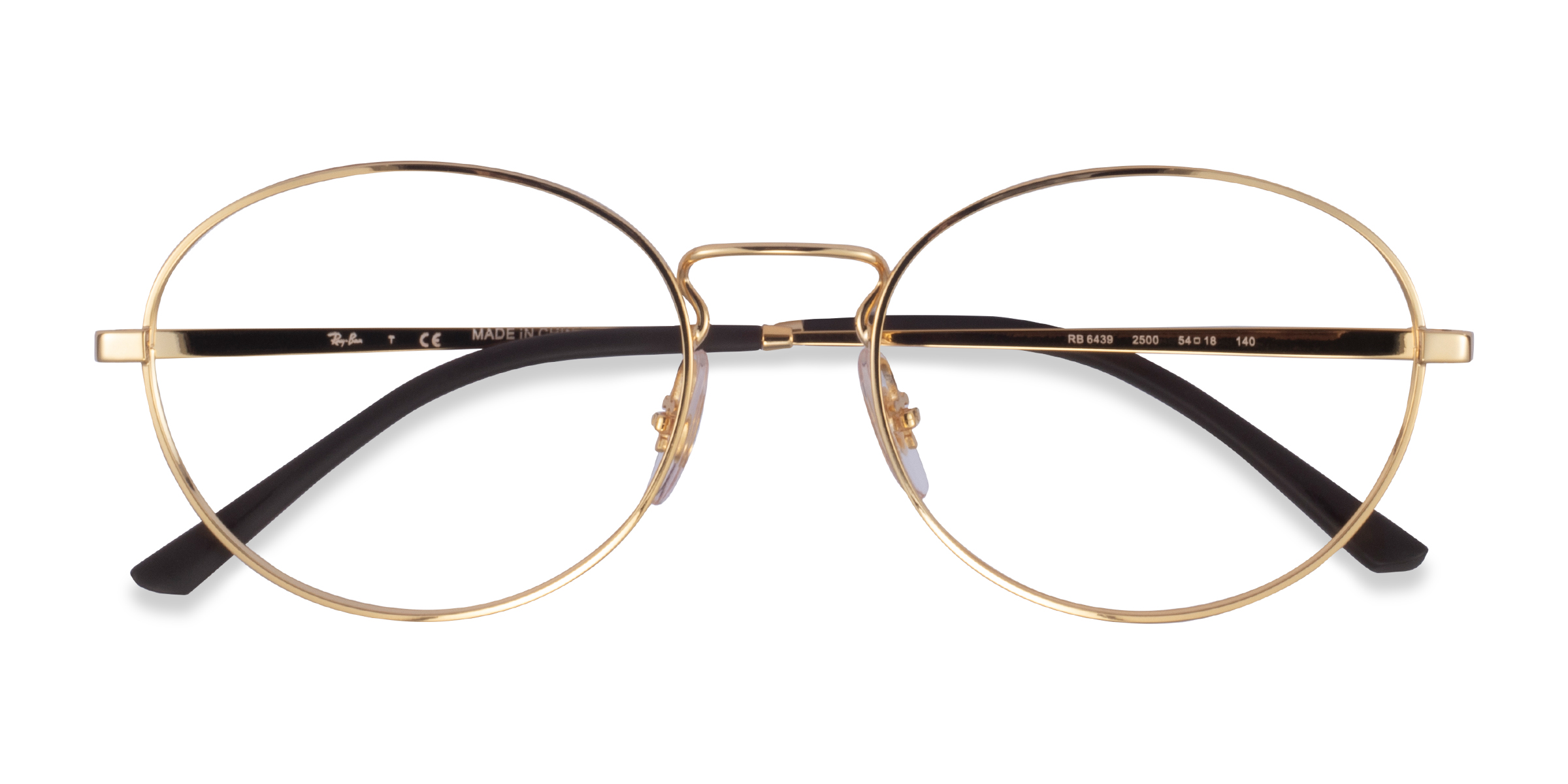 Doré Ray-Ban RB6439 -  Métal Lunettes de vue