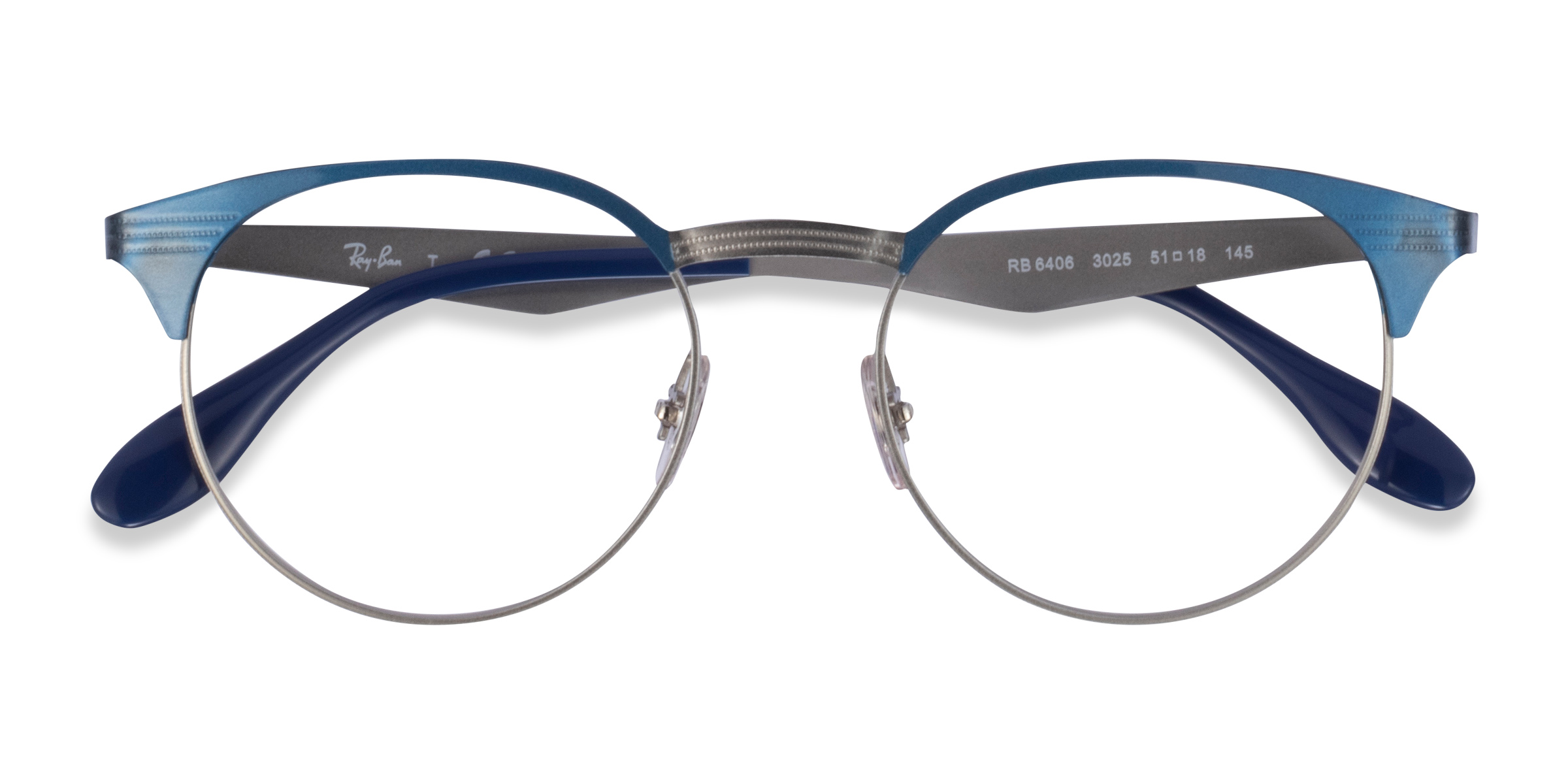 Bleu Ray-Ban RB6406 -  Métal Lunettes de vue