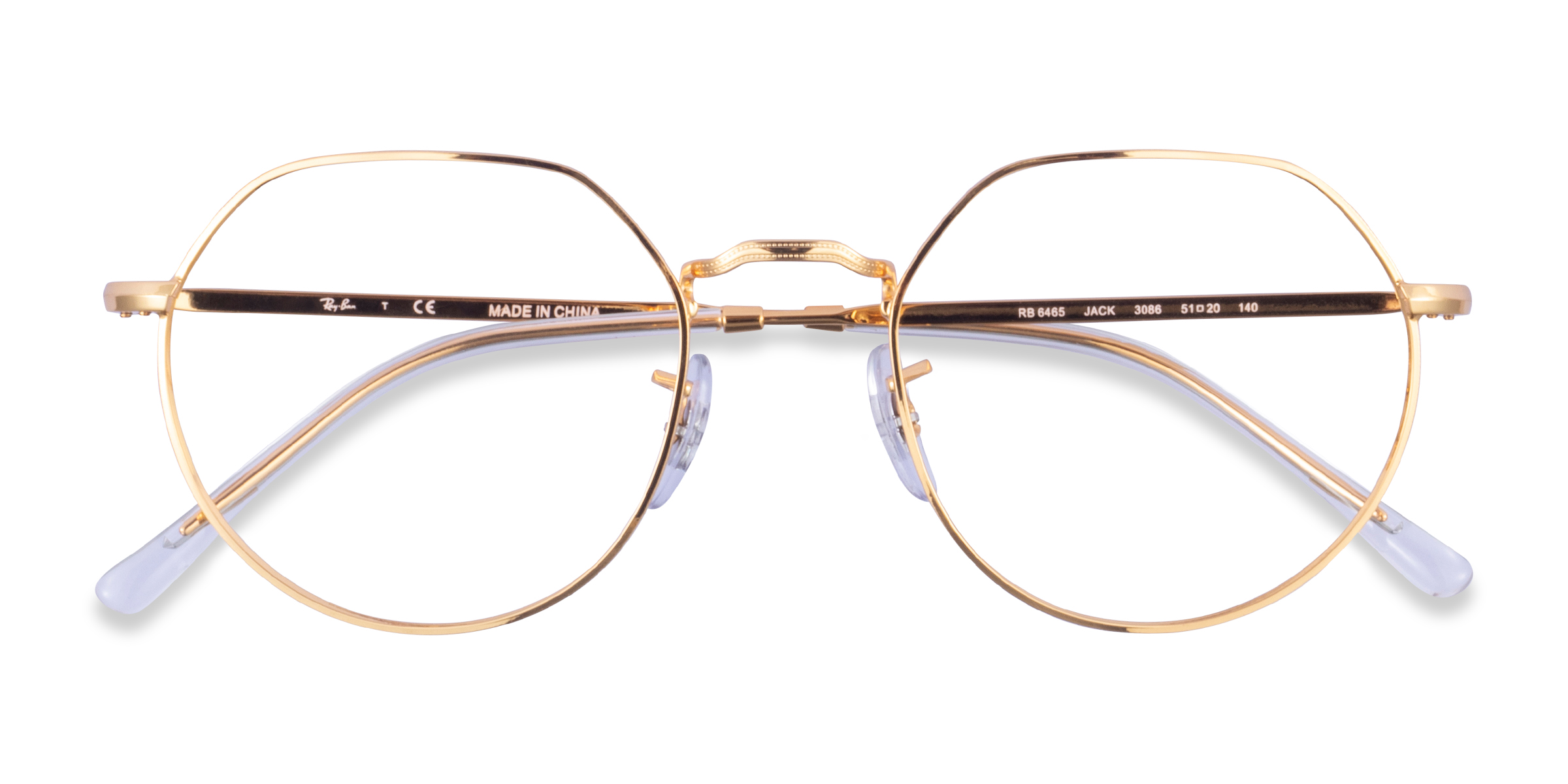 Gold Ray-Ban RB6465 Jack -  Metal Eyeglasses