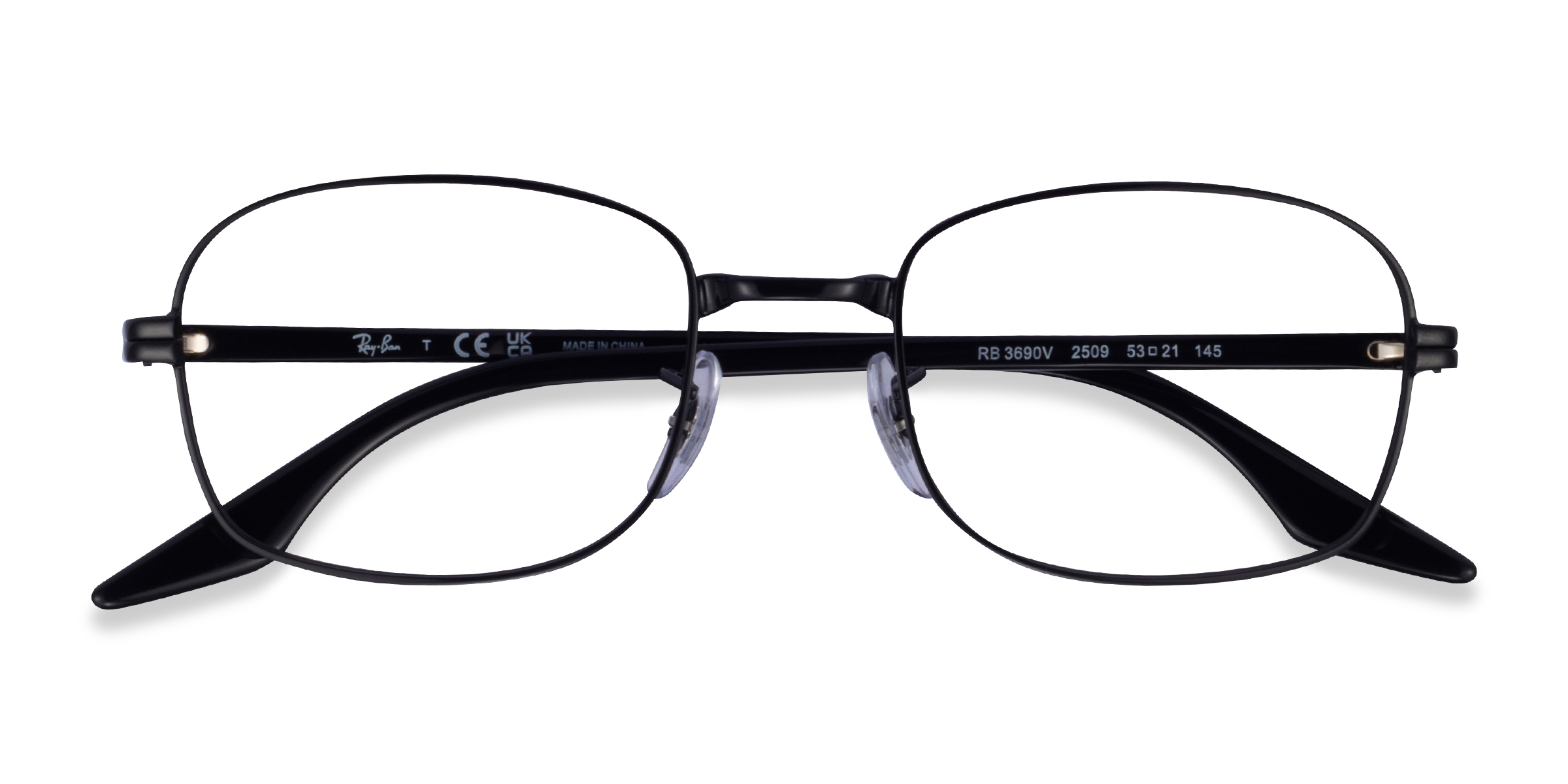 Noir Ray-Ban RB3690V -  Métal Lunettes de vue
